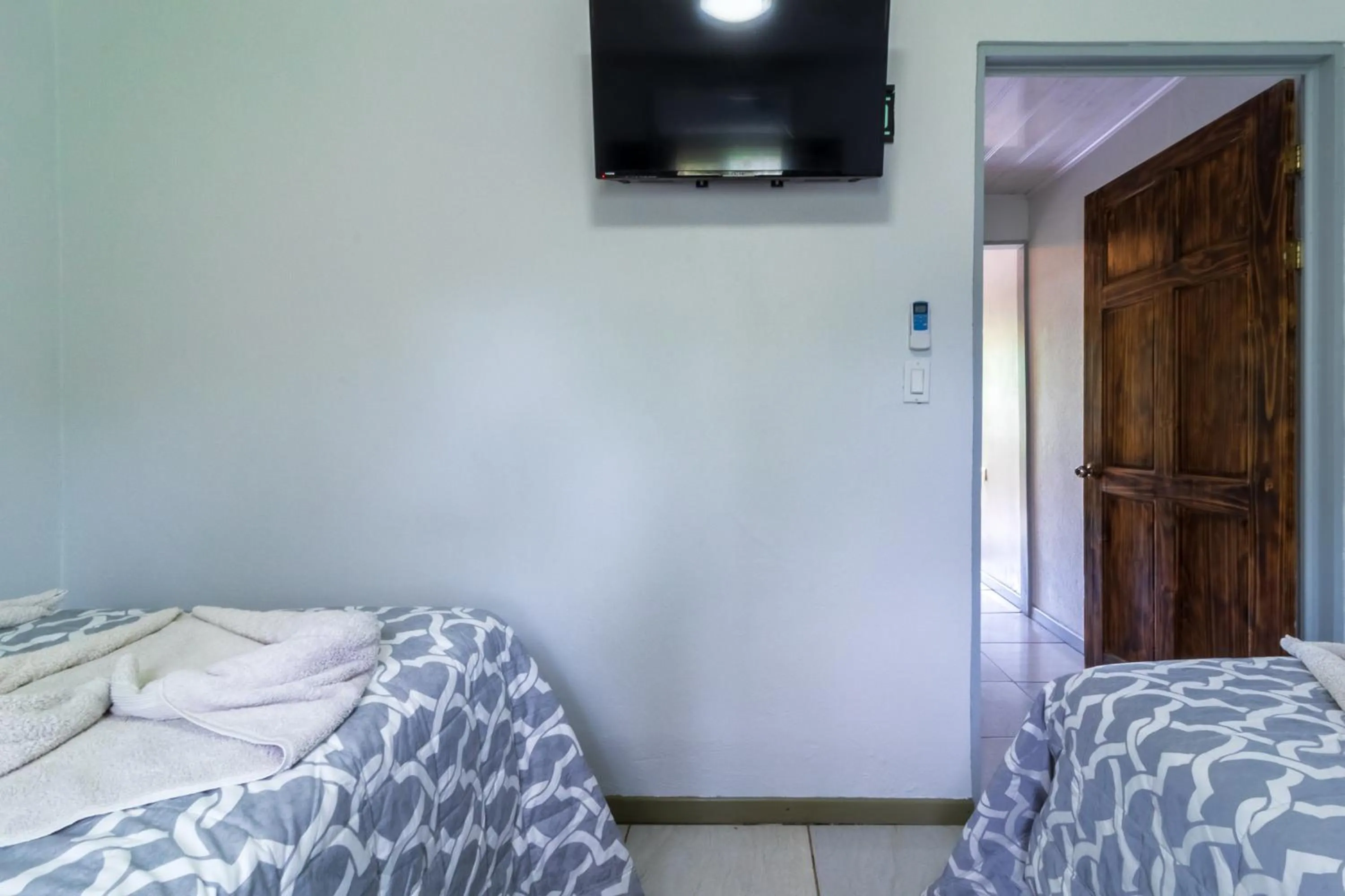 Bed in Hotel Cabinas el Tecal