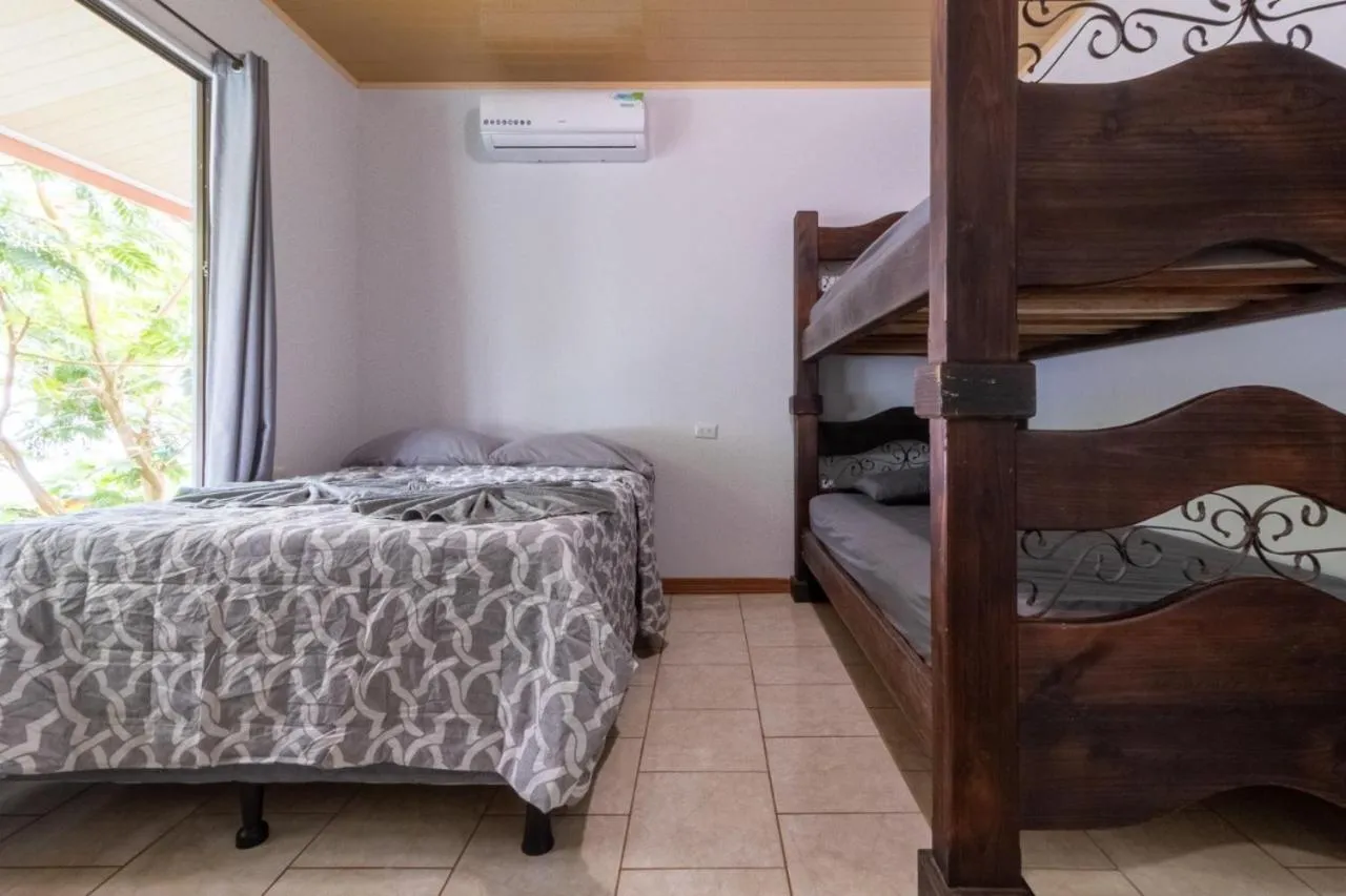 Bed in Hotel Cabinas el Tecal