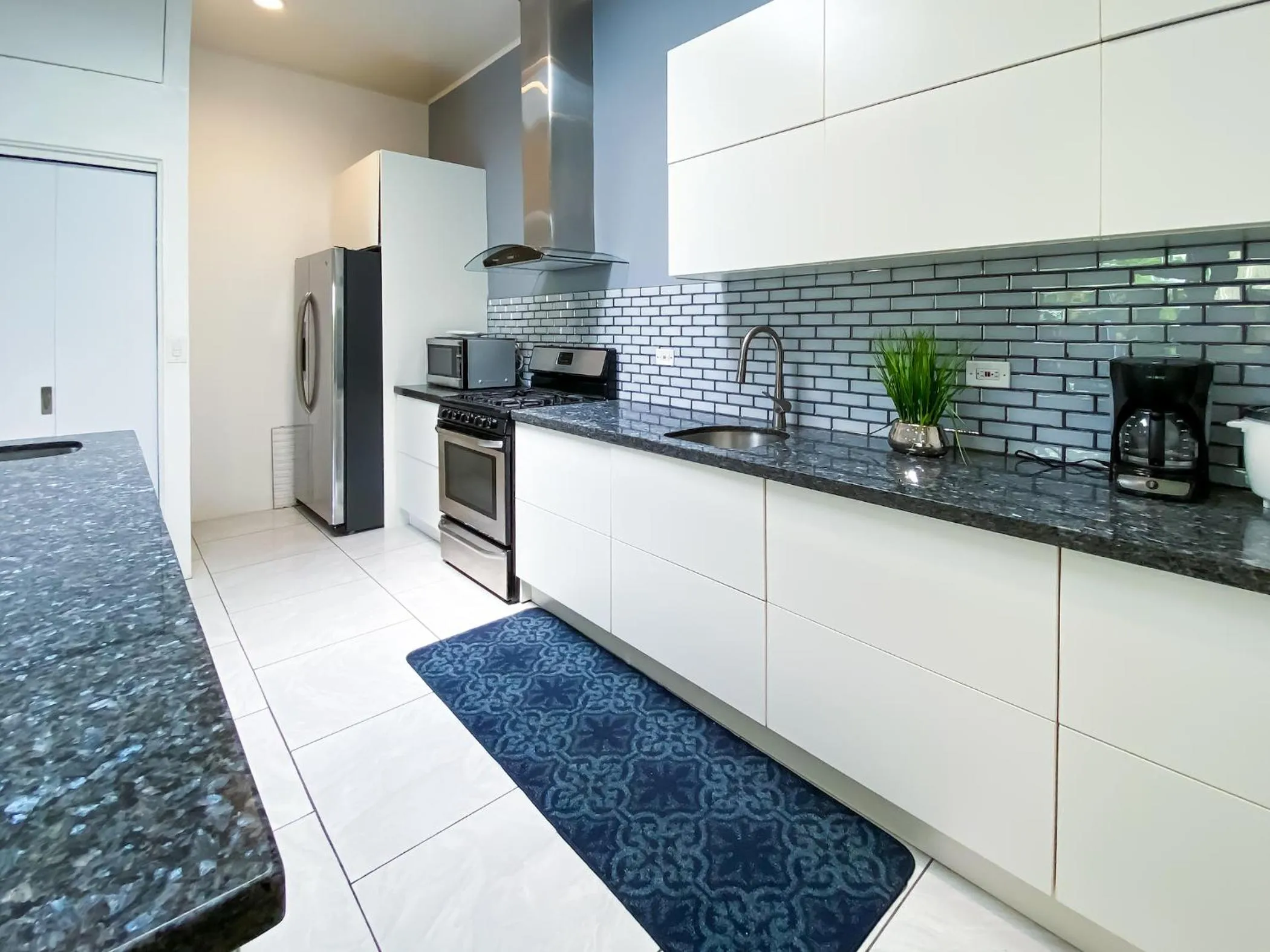 Kitchen or kitchenette in Hotel Cabinas el Tecal