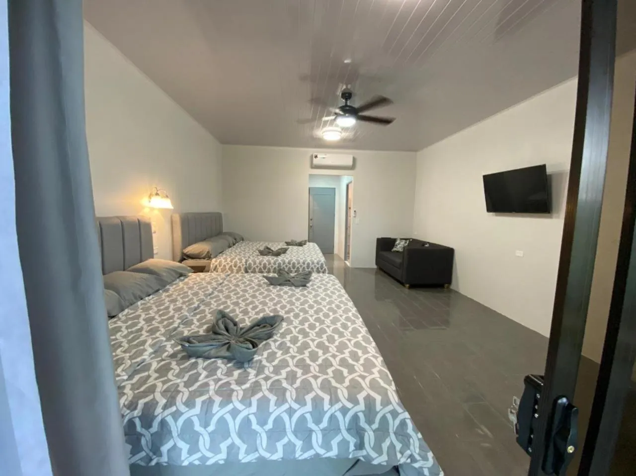 Bed in Hotel Cabinas el Tecal