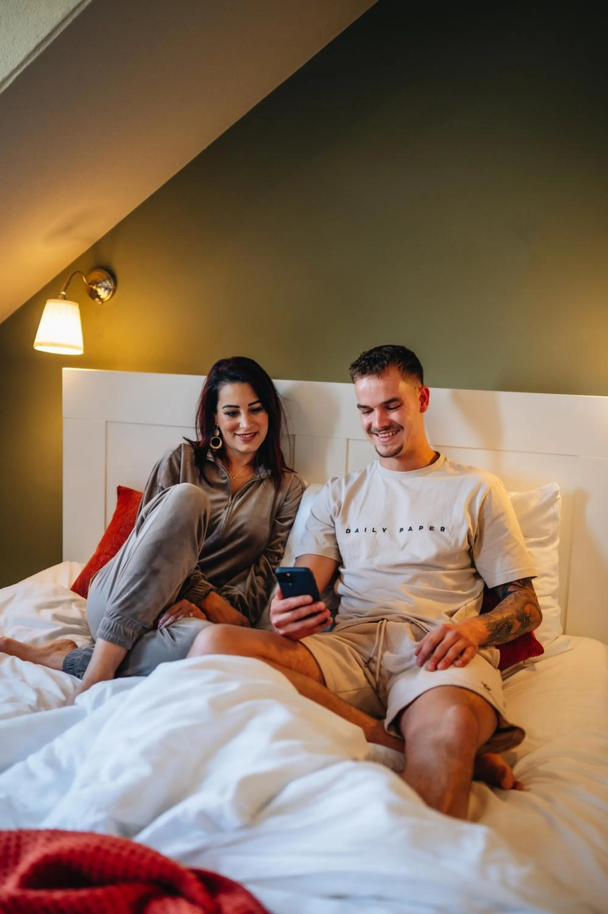 People, Bed in Hotel Renesse