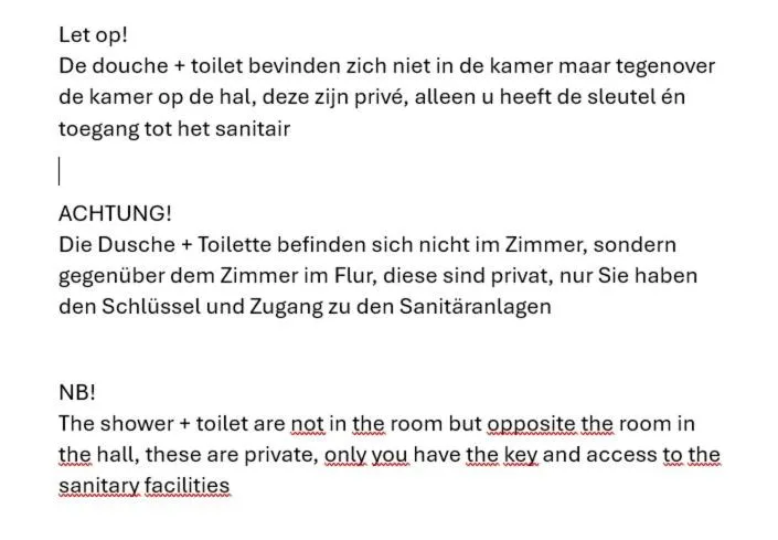 Text overlay in Hotel Renesse