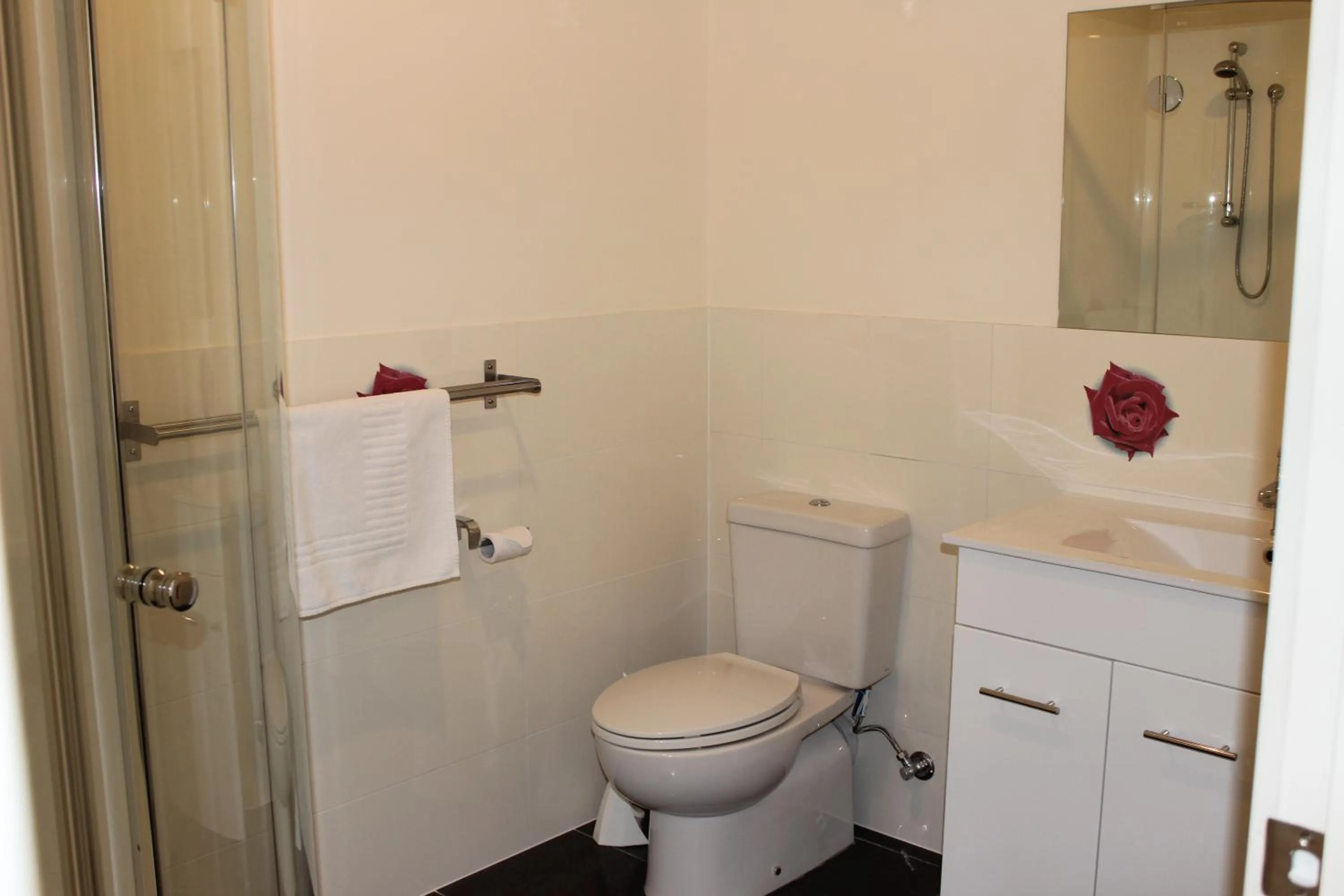 Bathroom in Lakeside Motel Waterfront