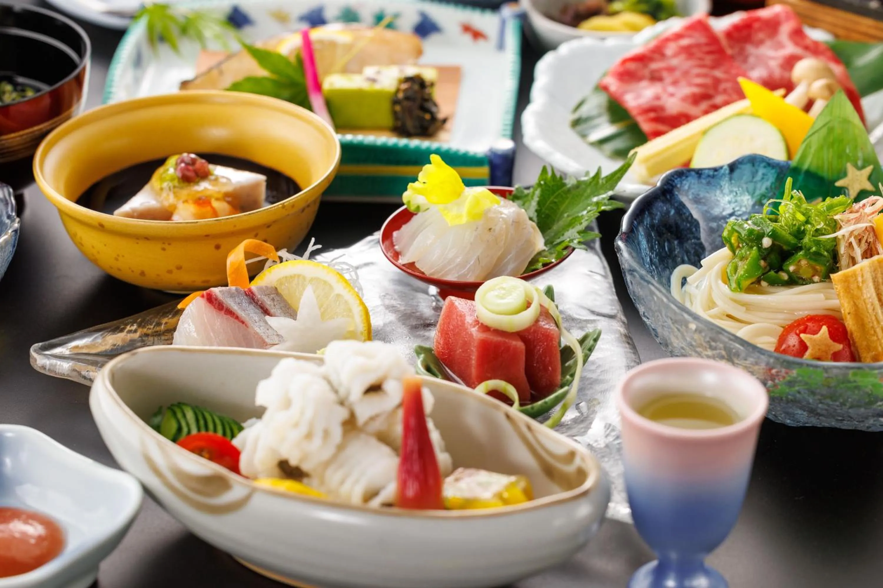 Food in Hotel Kamogawaso