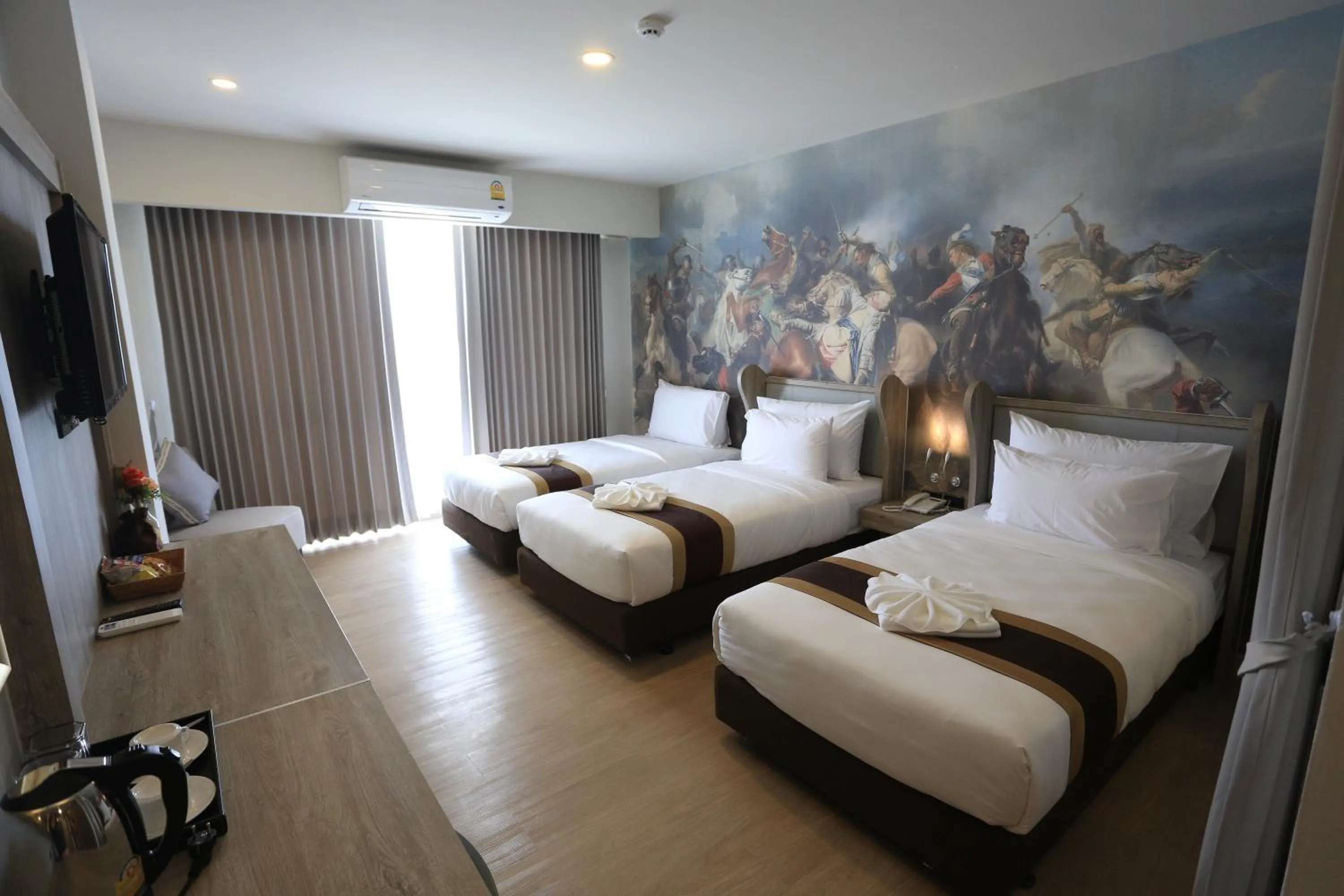 Photo of the whole room, Bed in Bright Hotel