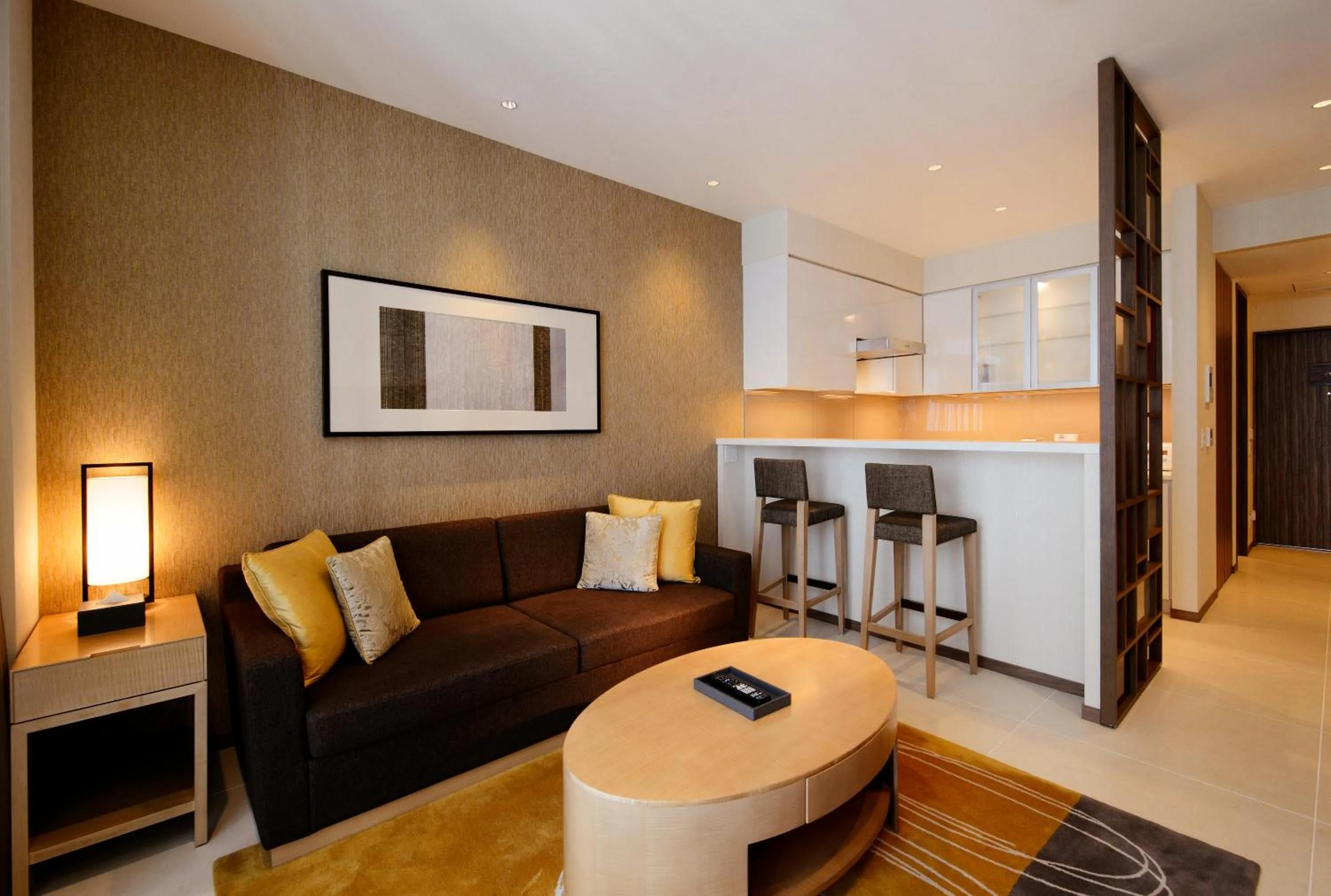 Living room in Oakwood Premier Tokyo