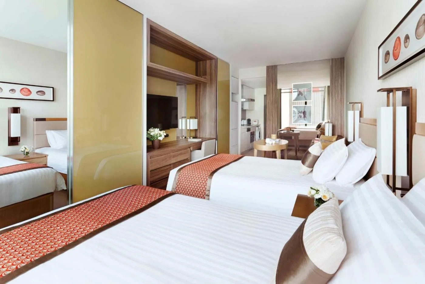 Bedroom, Bed in Oakwood Premier Tokyo