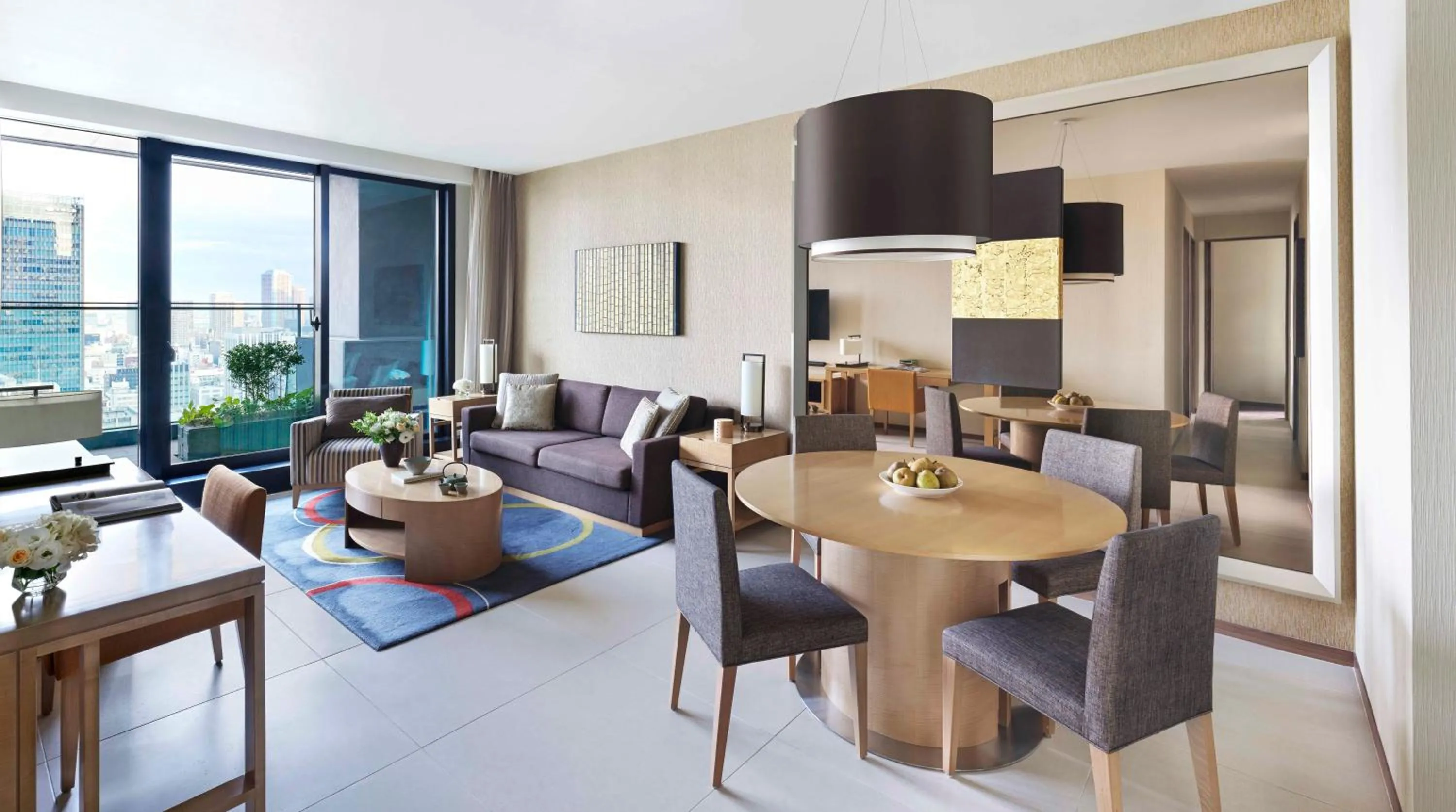 Living room in Oakwood Premier Tokyo