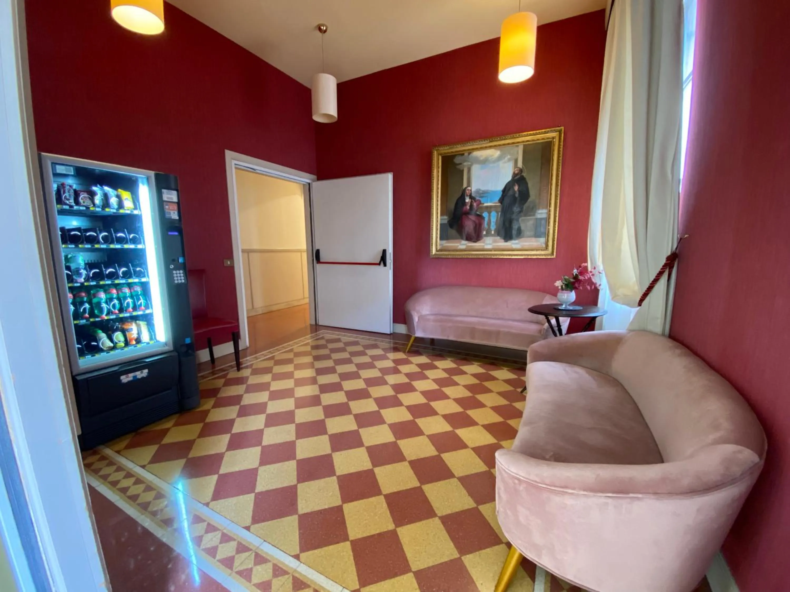 Seating area in Basilica Hotel