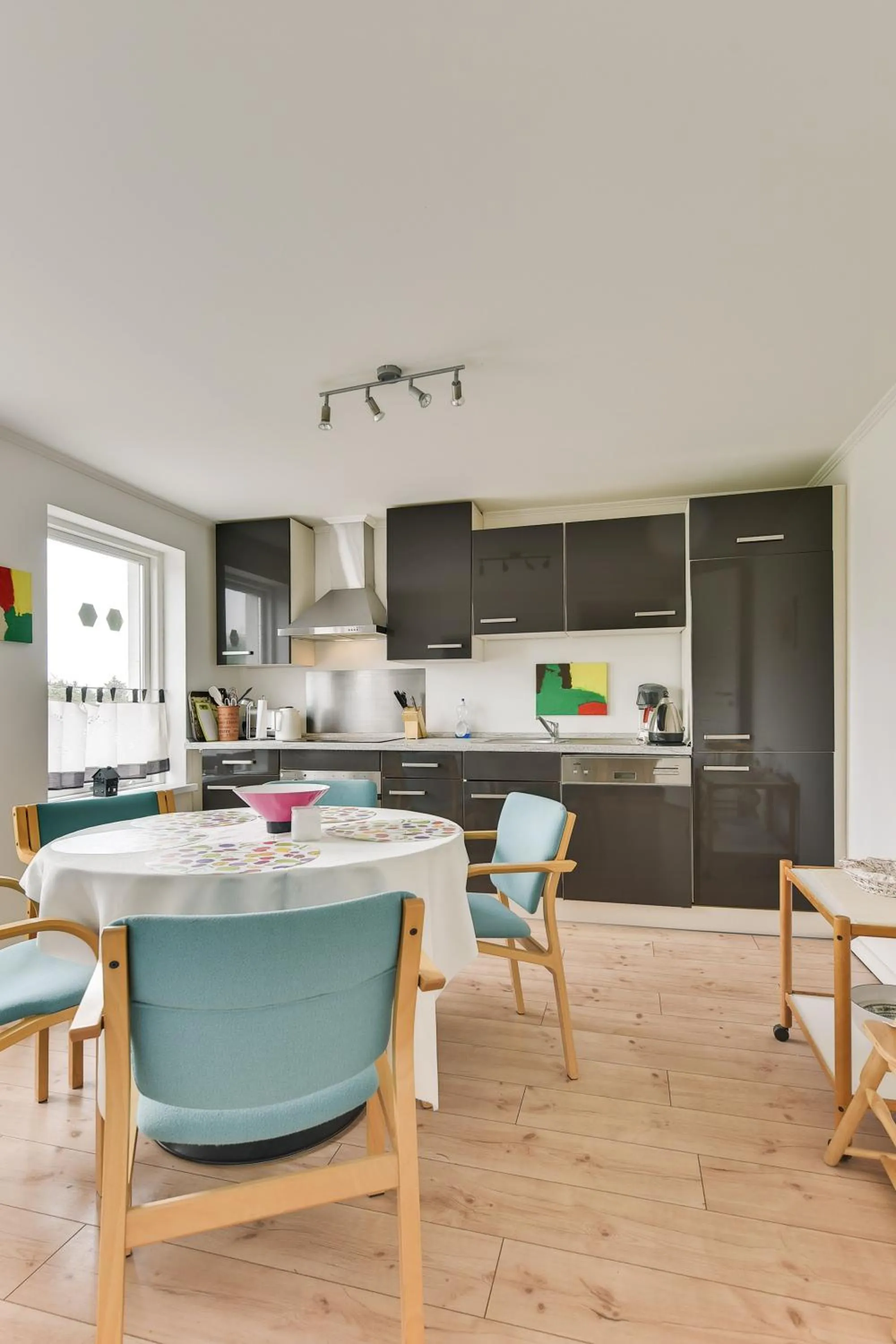 Kitchen or kitchenette in Bjerndrup Lejlighed