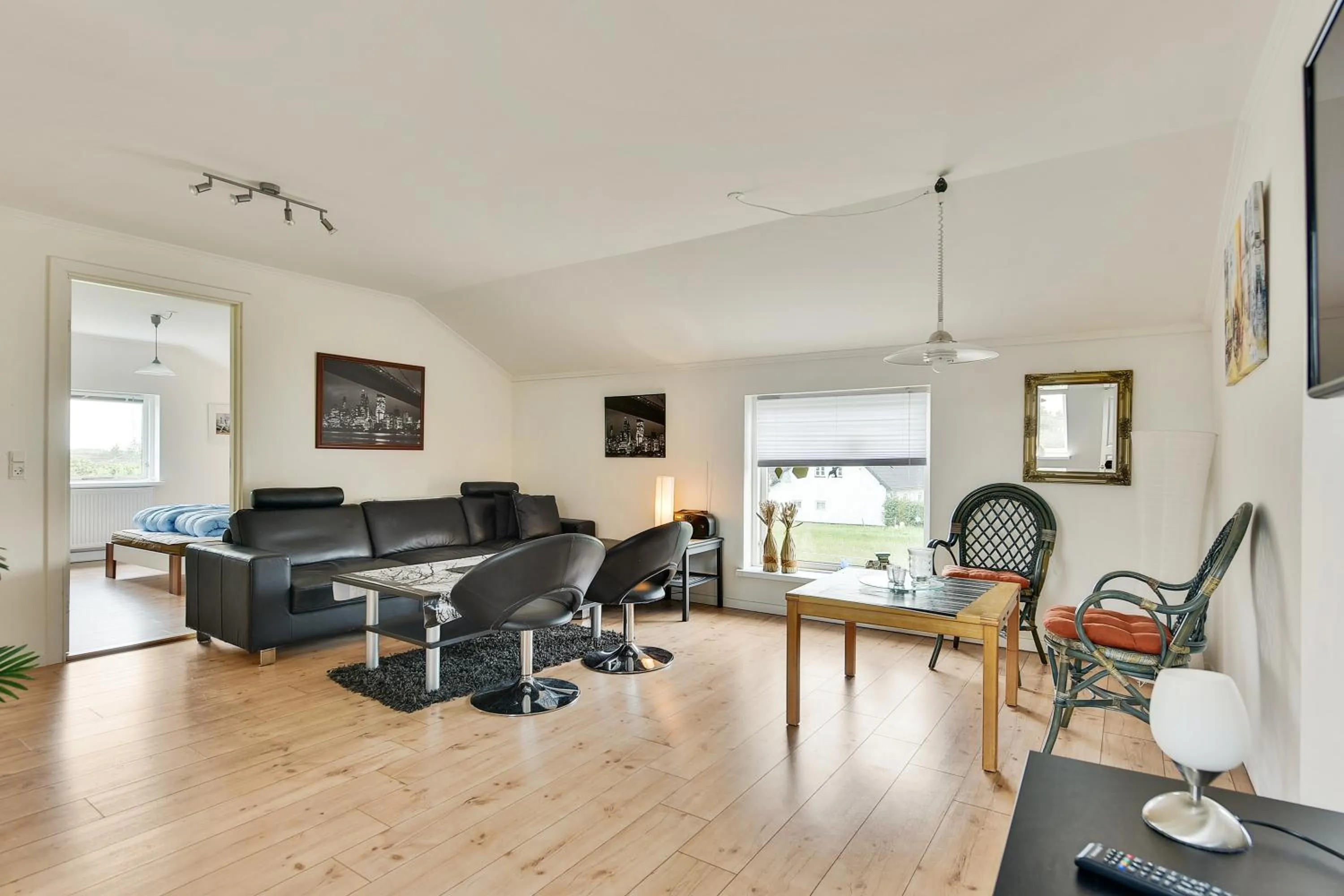 Living room in Bjerndrup Lejlighed