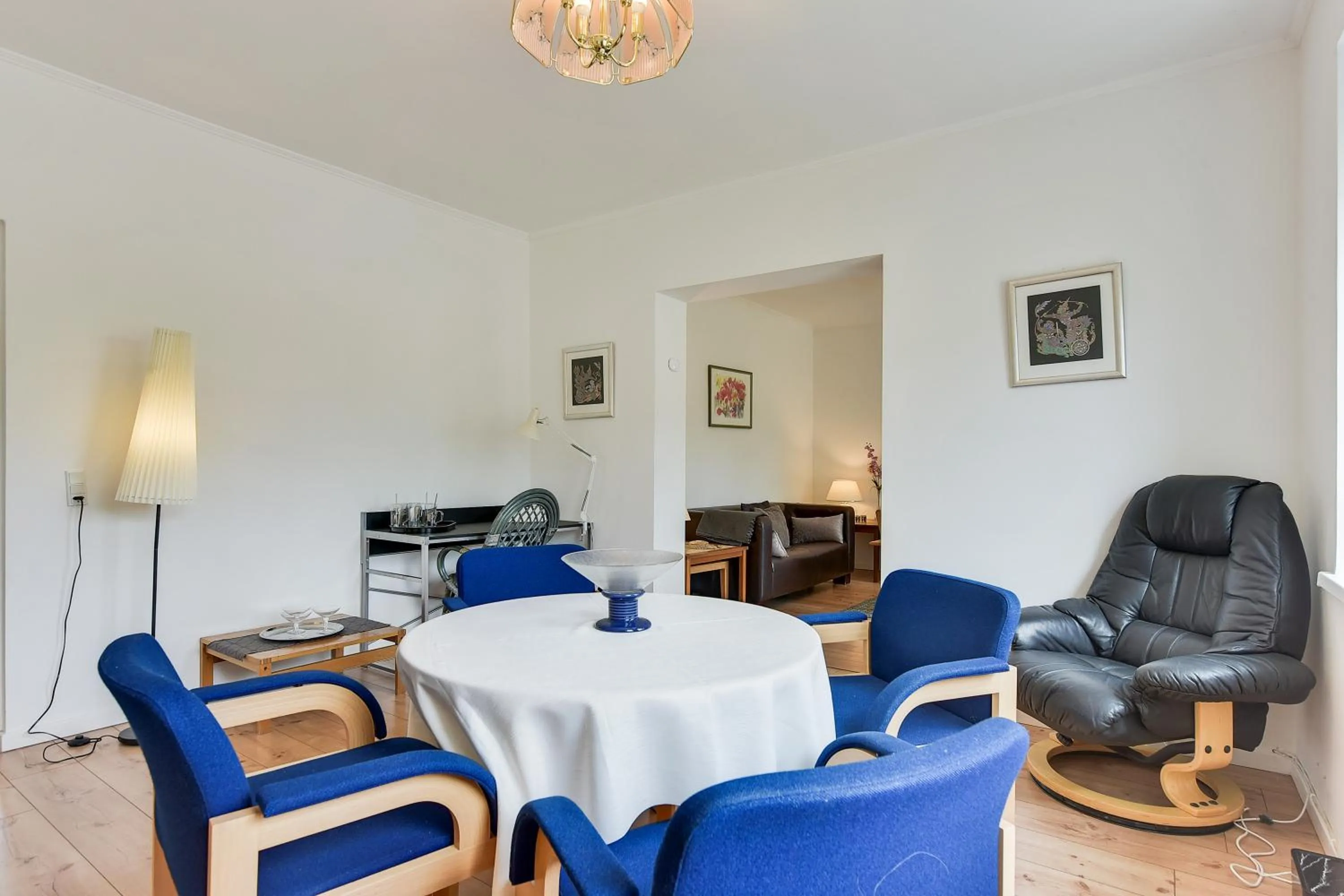 Seating area in Bjerndrup Lejlighed