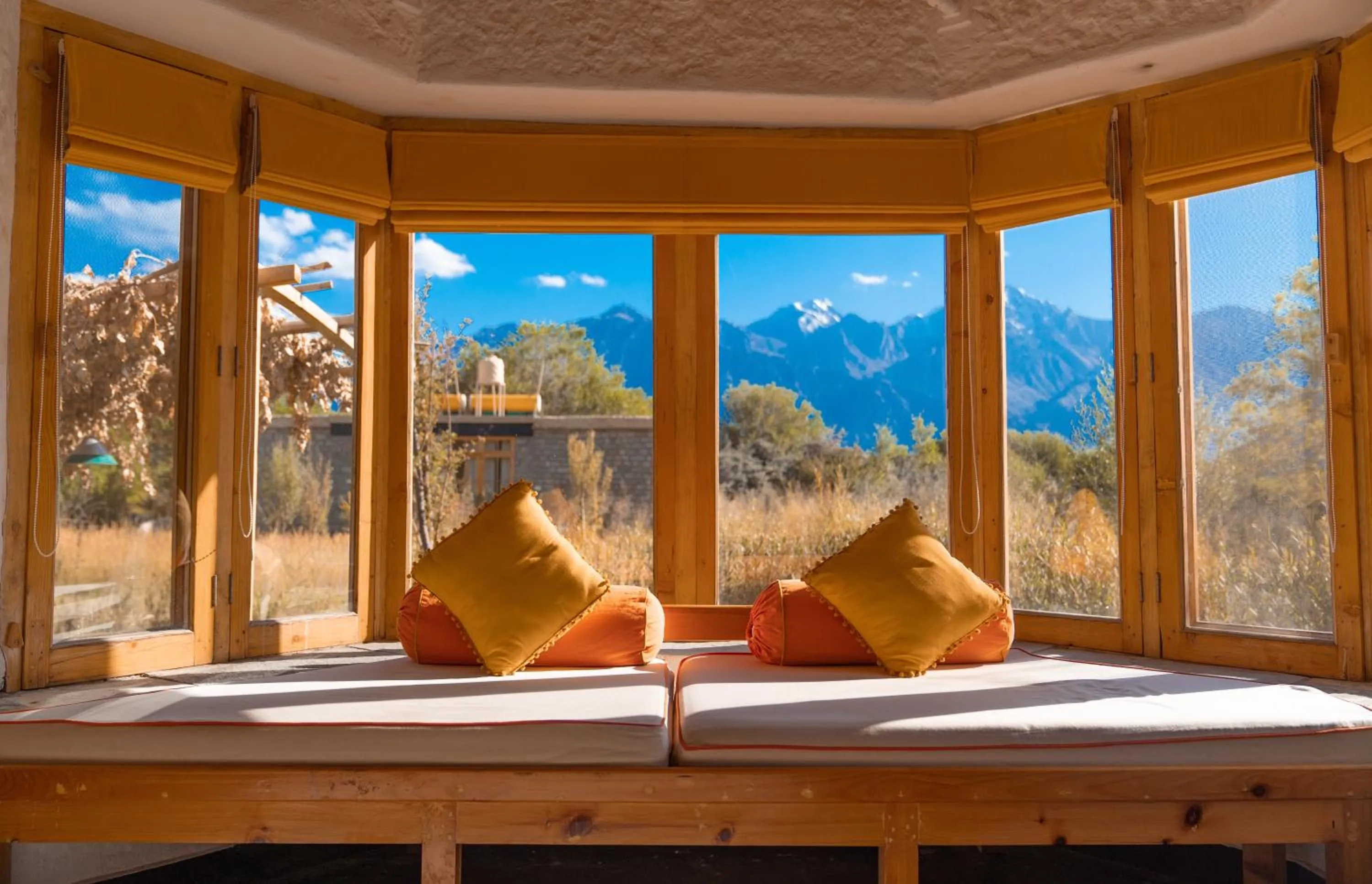 Mountain view in Lchang Nang Retreat-THE HOUSE OF TREES-Nubra Valley