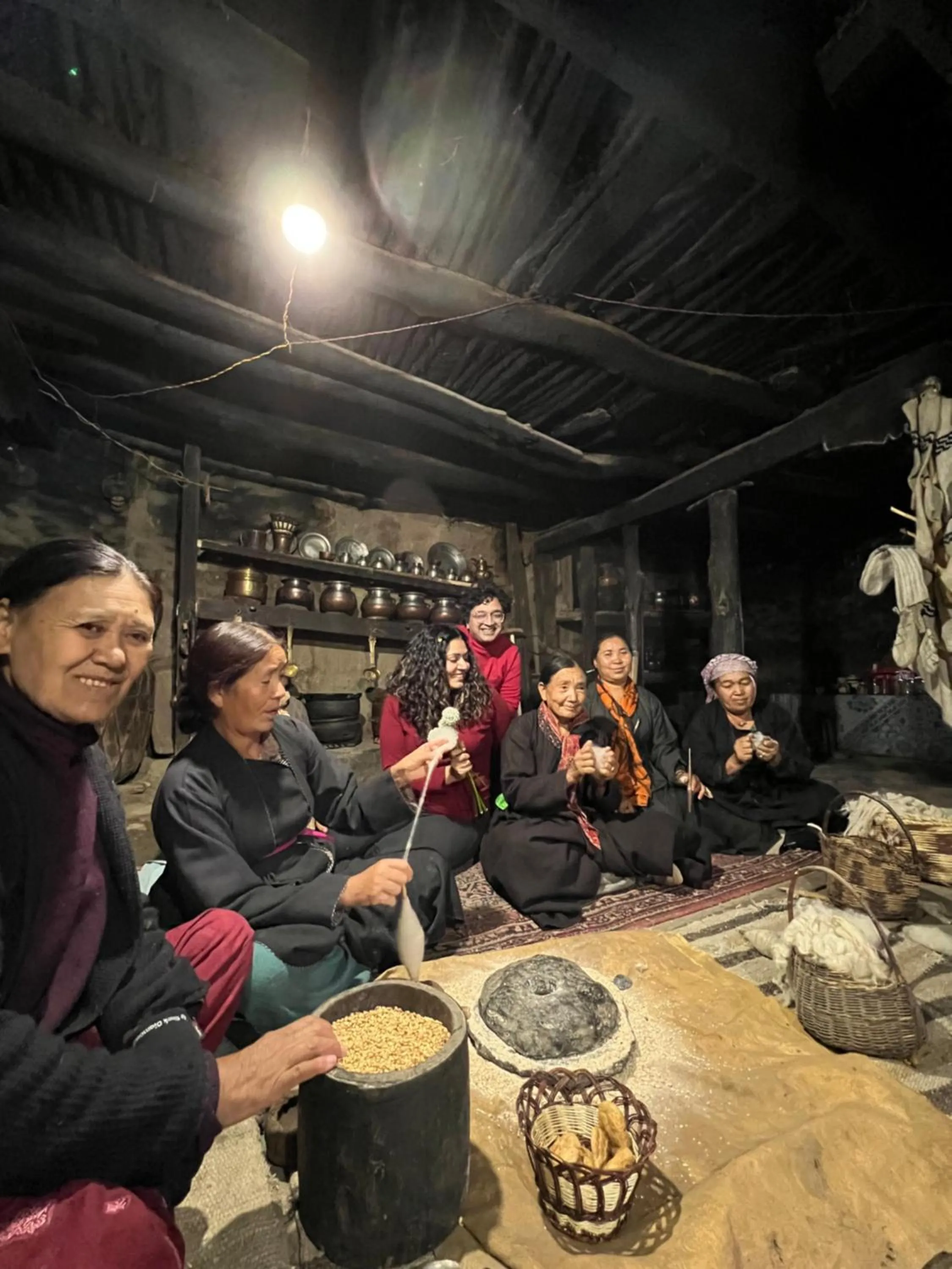 People in Lchang Nang Retreat-THE HOUSE OF TREES-Nubra Valley