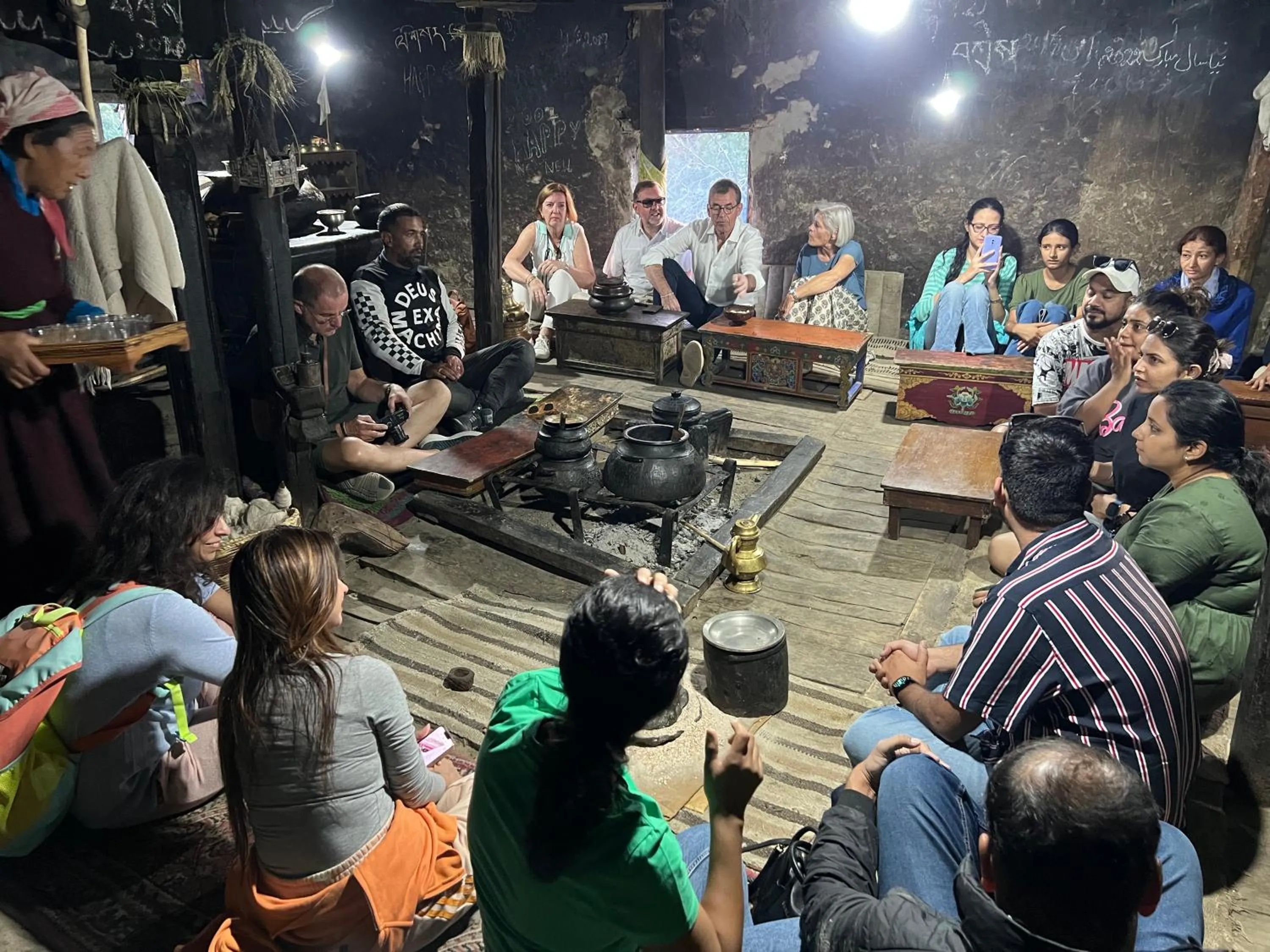 People in Lchang Nang Retreat-THE HOUSE OF TREES-Nubra Valley