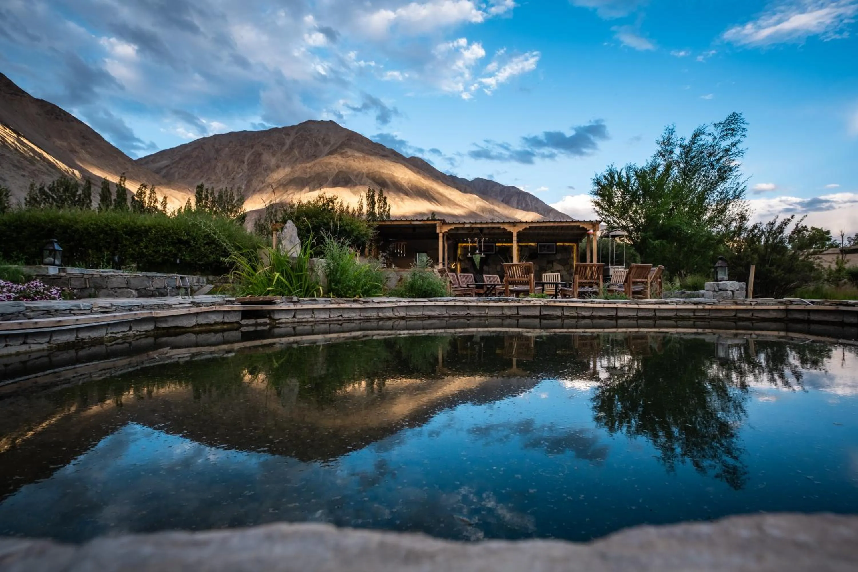 Lounge or bar in Lchang Nang Retreat-THE HOUSE OF TREES-Nubra Valley