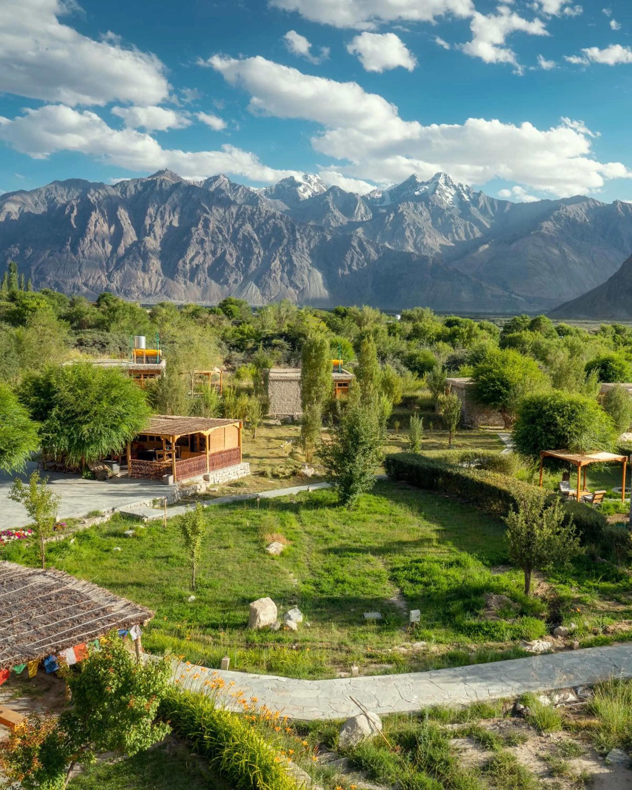 Property building in Lchang Nang Retreat-THE HOUSE OF TREES-Nubra Valley