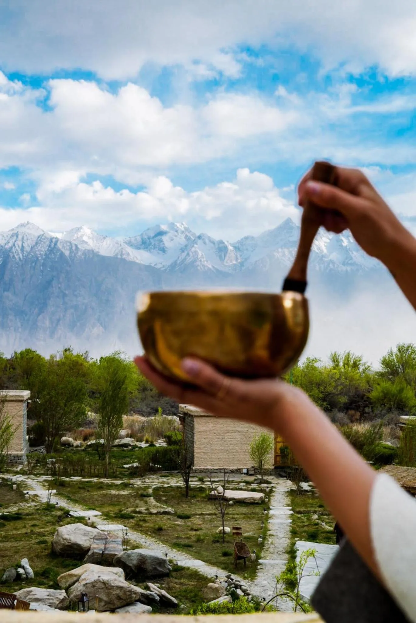 Mountain view in Lchang Nang Retreat-THE HOUSE OF TREES-Nubra Valley