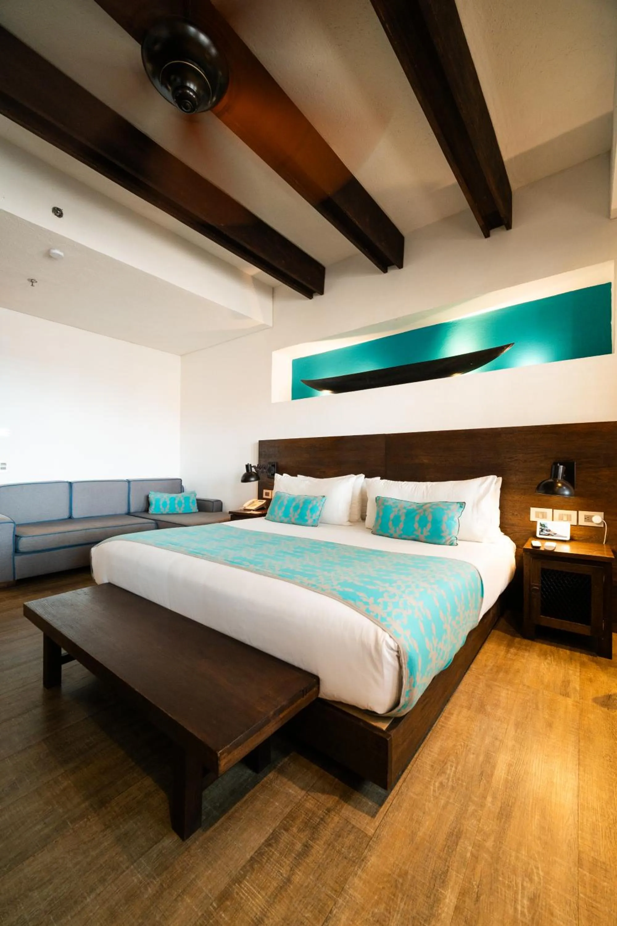 Decorative detail, Bed in Sophia Hotel By OxoHotel