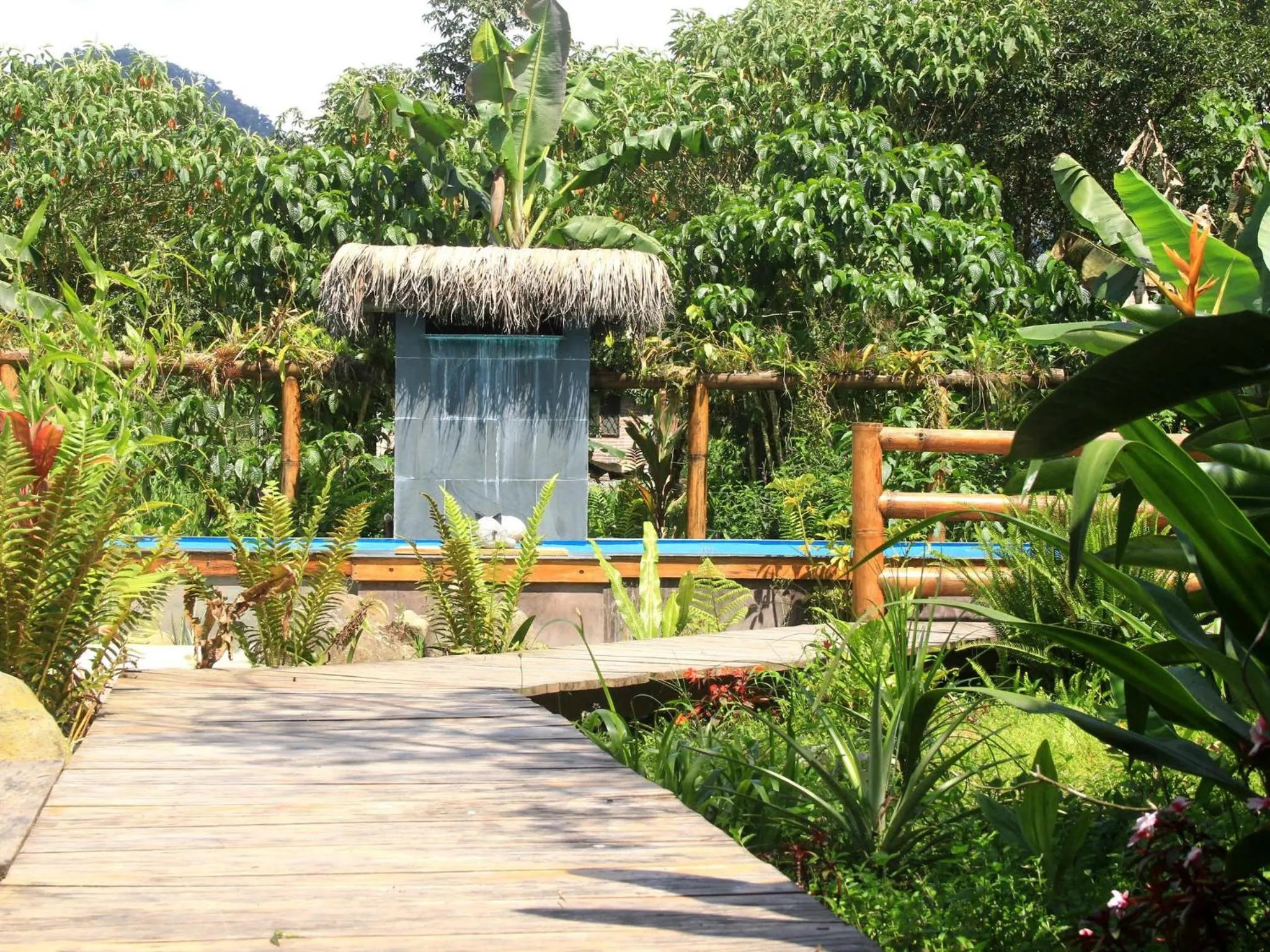 Pool view in La Bicok EcoLodge