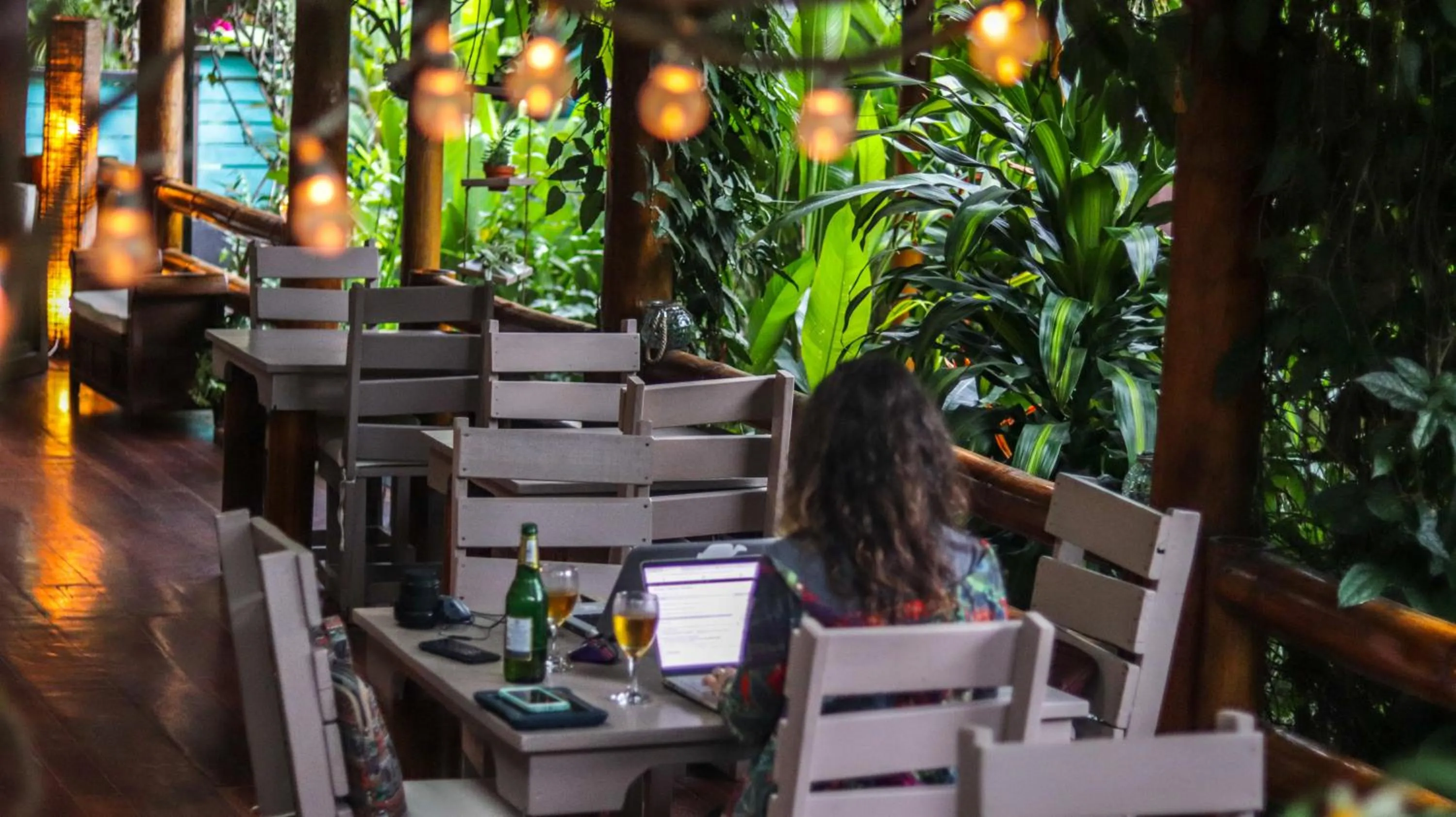 Lounge or bar in La Bicok EcoLodge