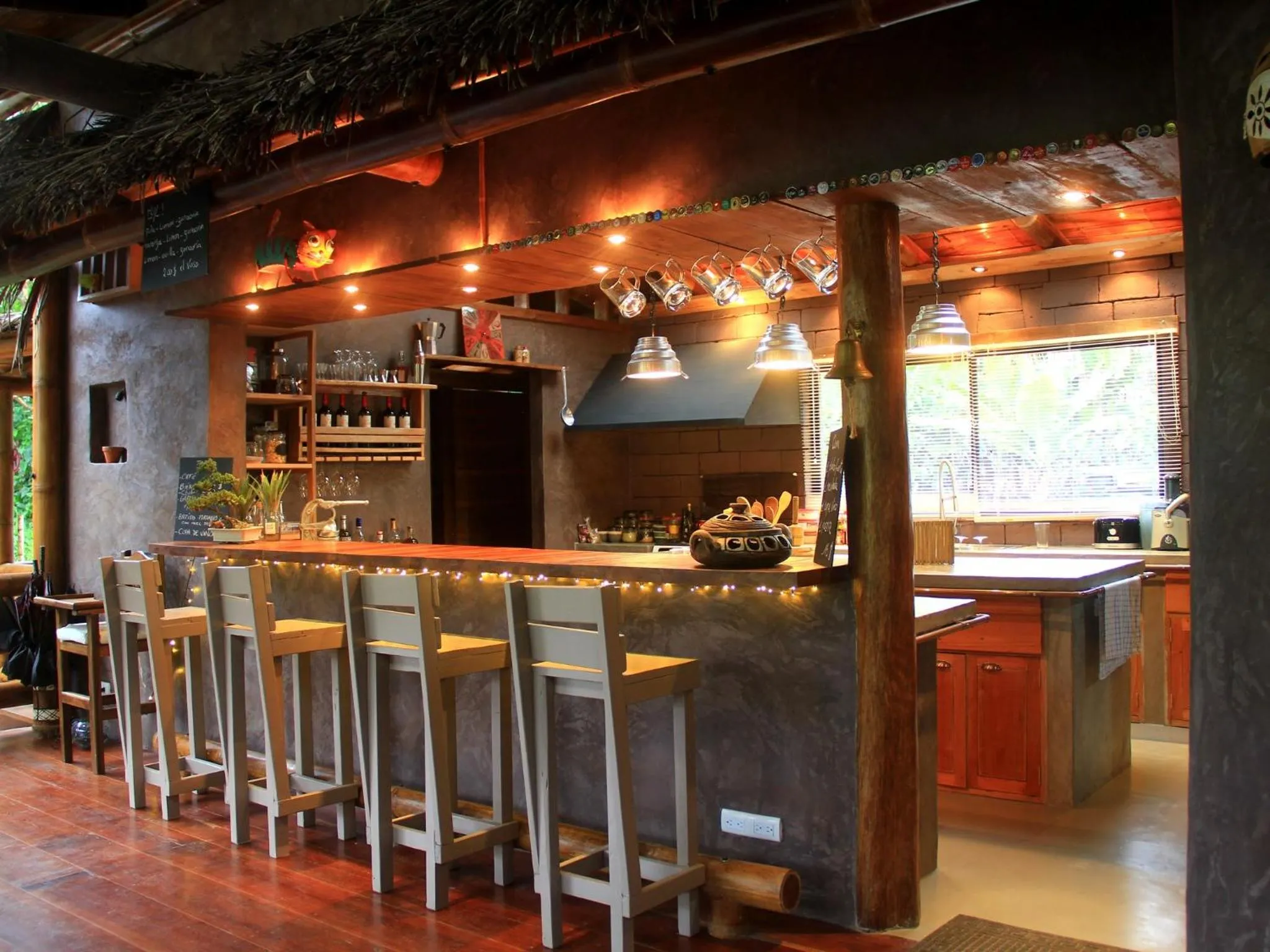 Lounge or bar in La Bicok EcoLodge