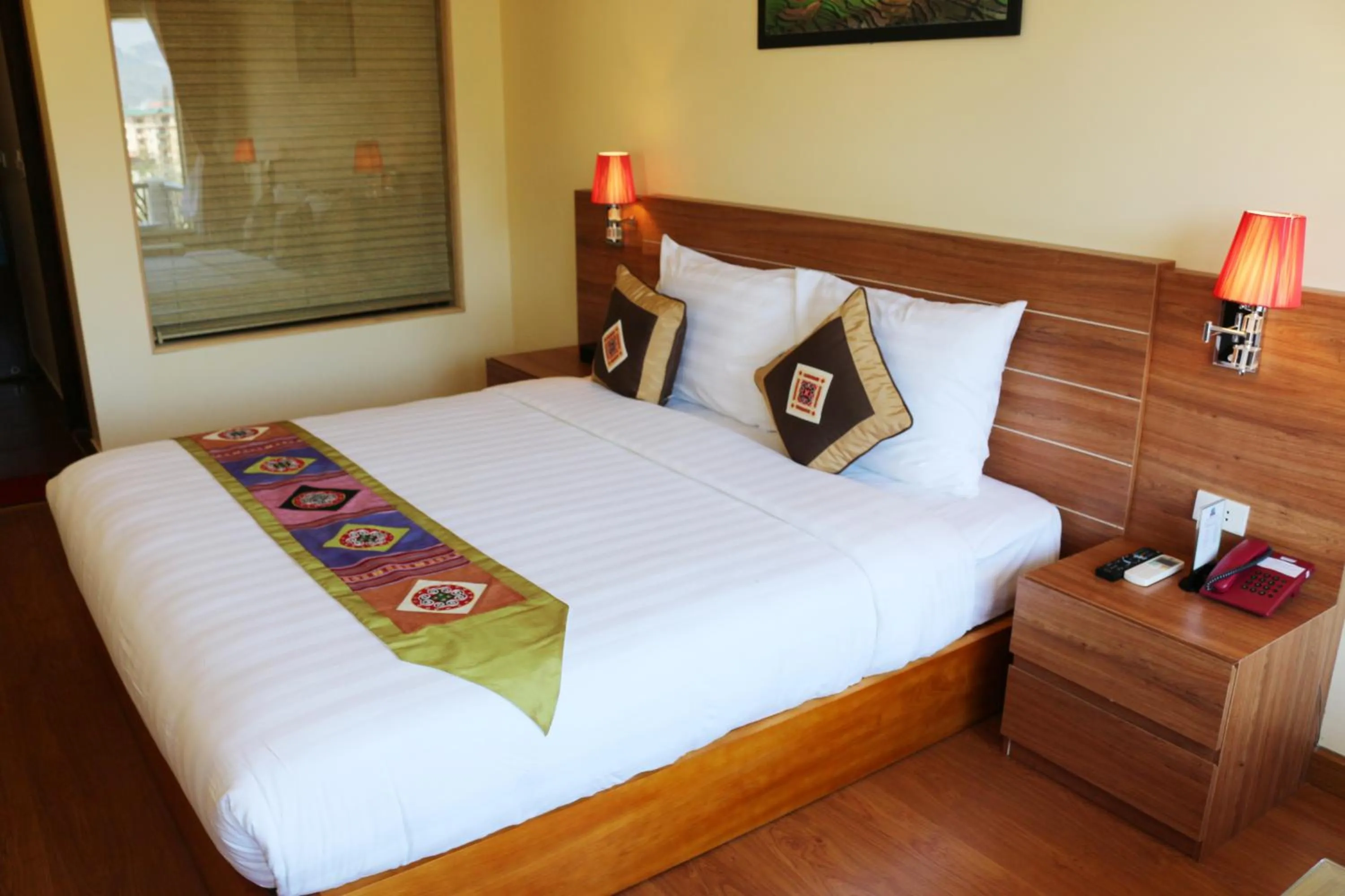 Bed in Sapa Dragon Hotel