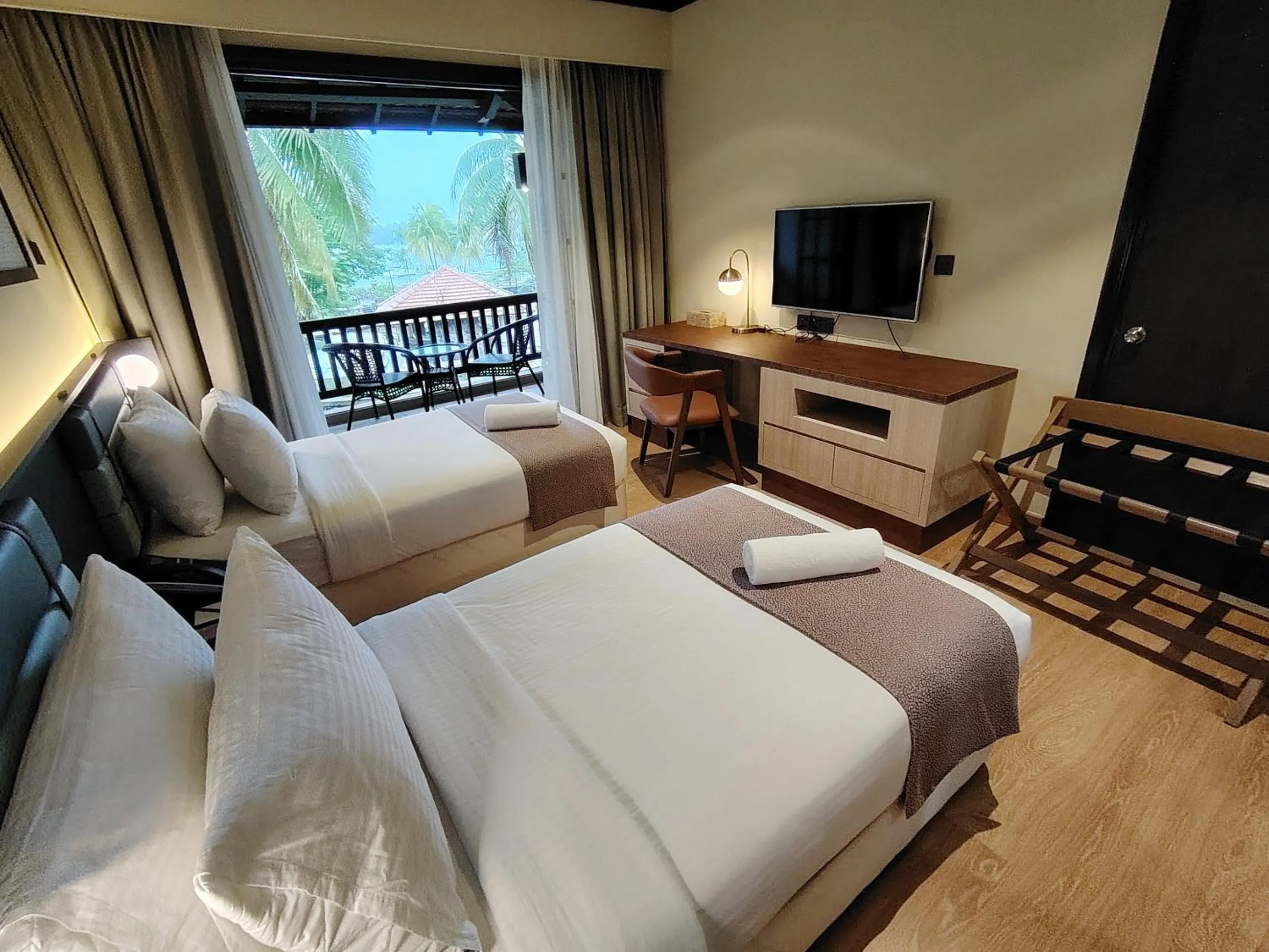 Bed in Sebana Cove Resort