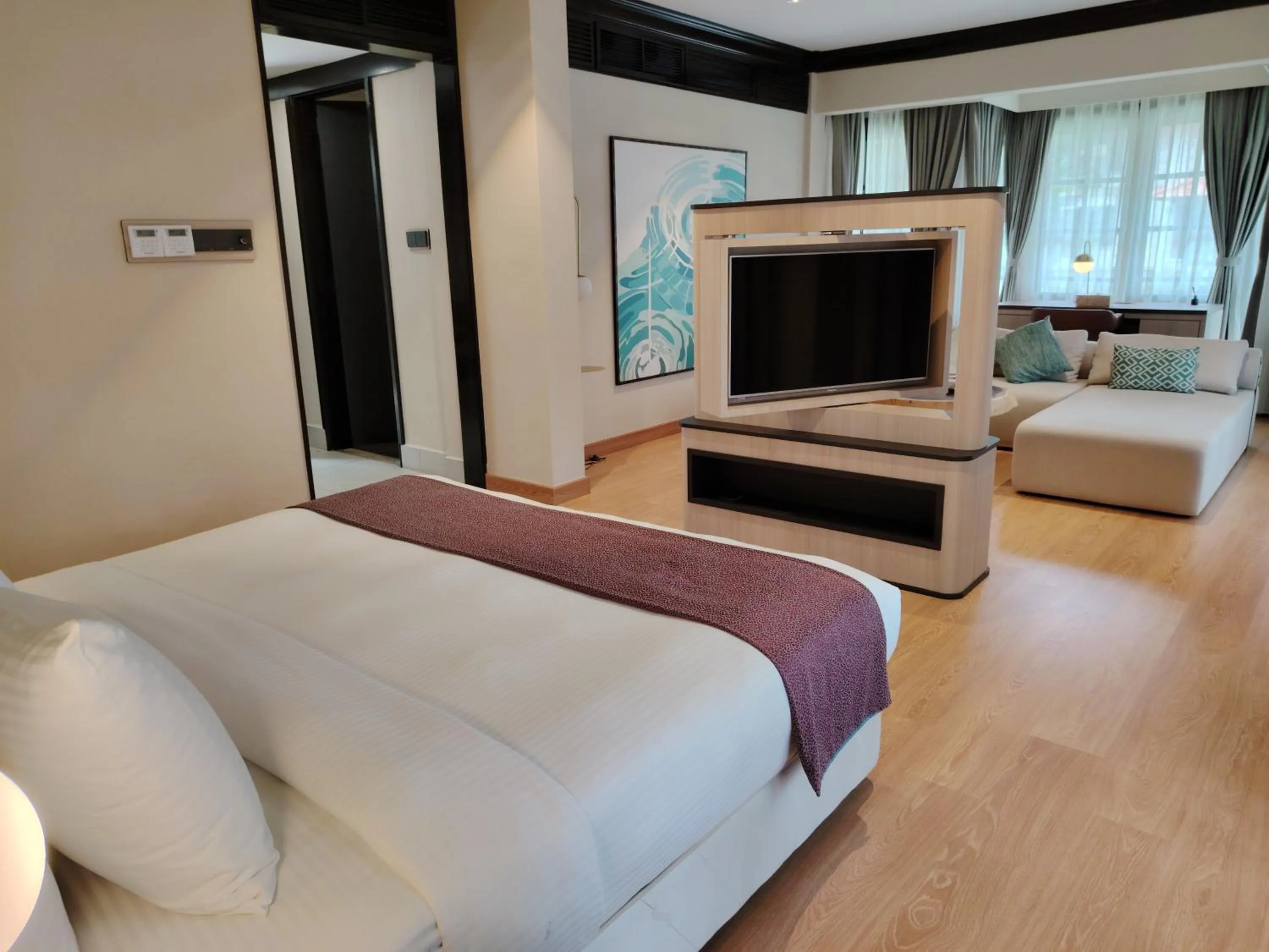 Bed in Sebana Cove Resort