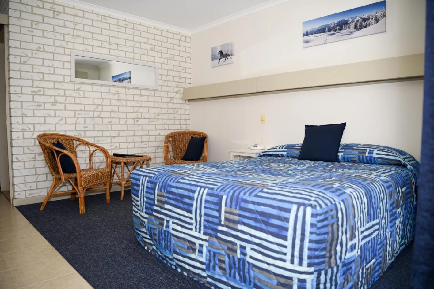 Bedroom, Bed in Culcairn Motor Inn