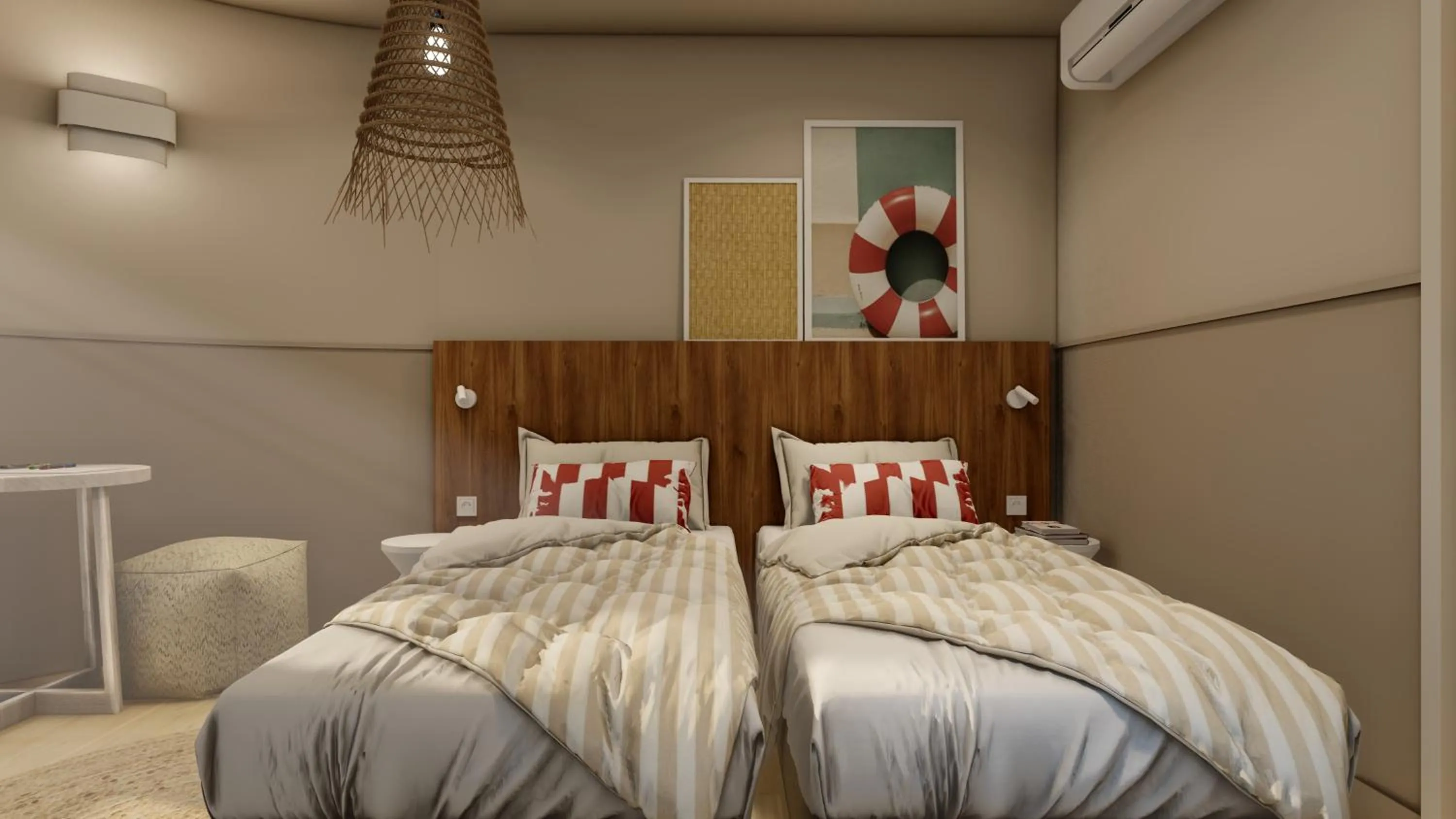 Bedroom, Bed in Belambra Clubs La Grande Motte - Petite Camargue Presqu'île Du Ponant