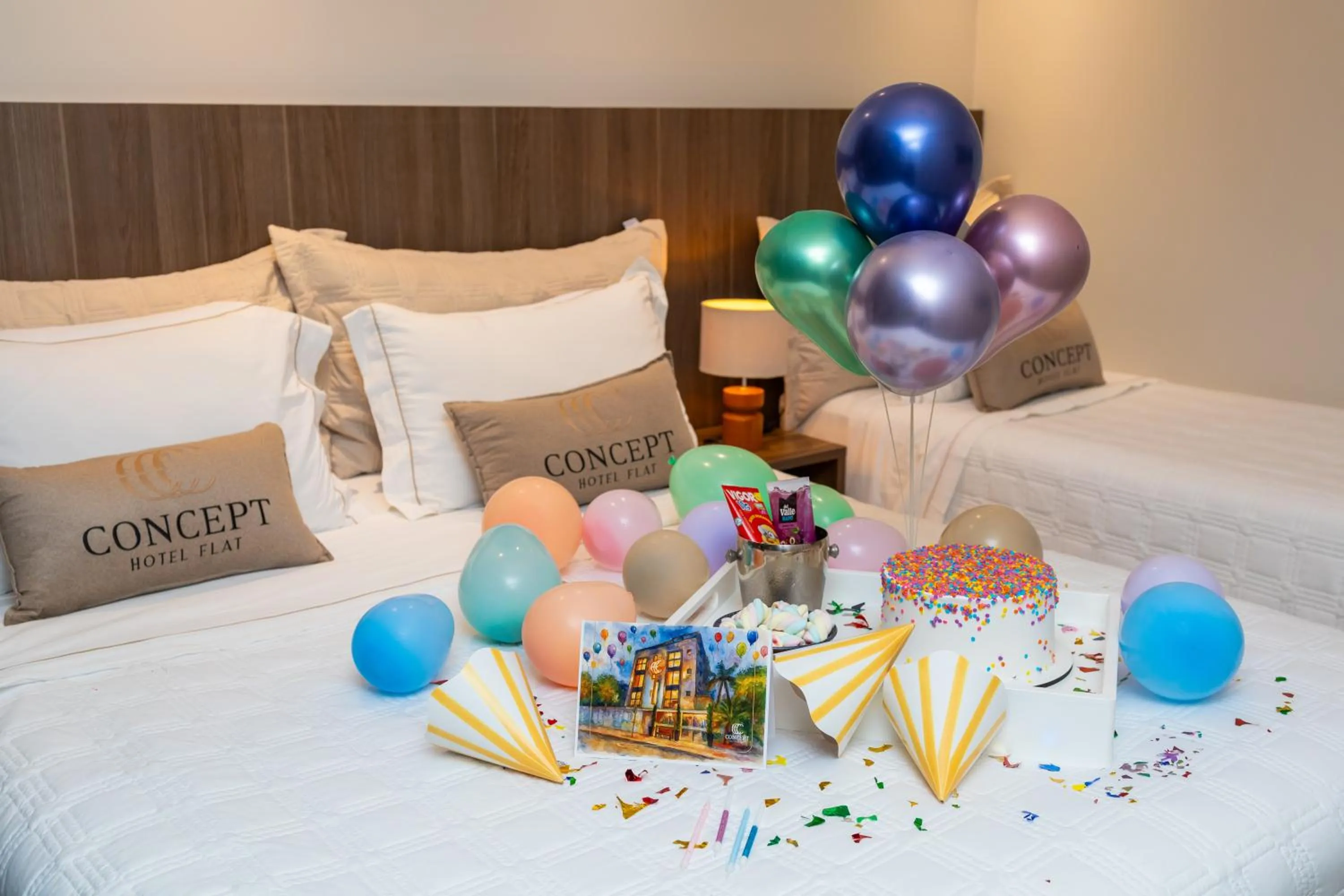 Decorative detail, Bed in Concept Hotel Flat