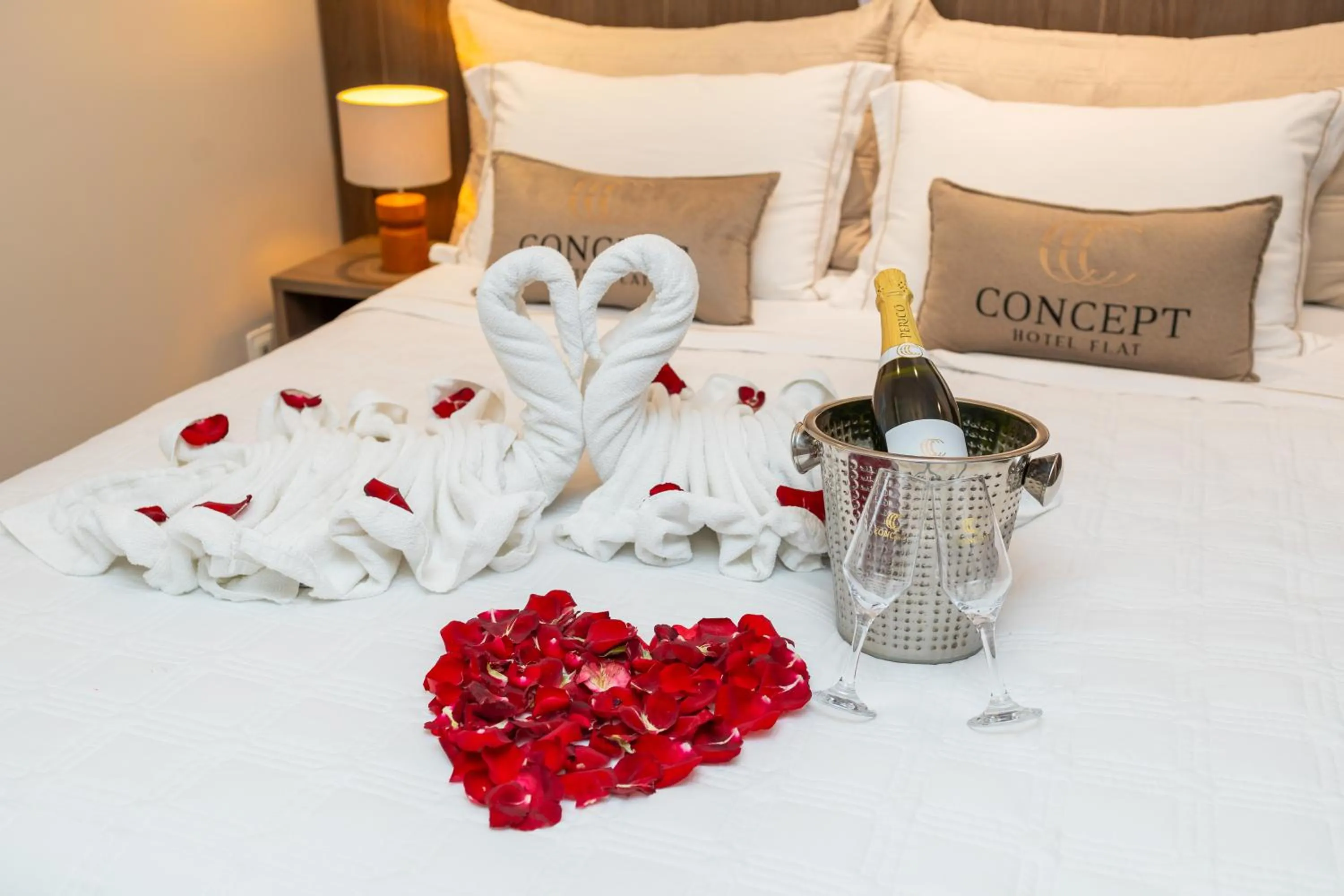 Decorative detail, Bed in Concept Hotel Flat