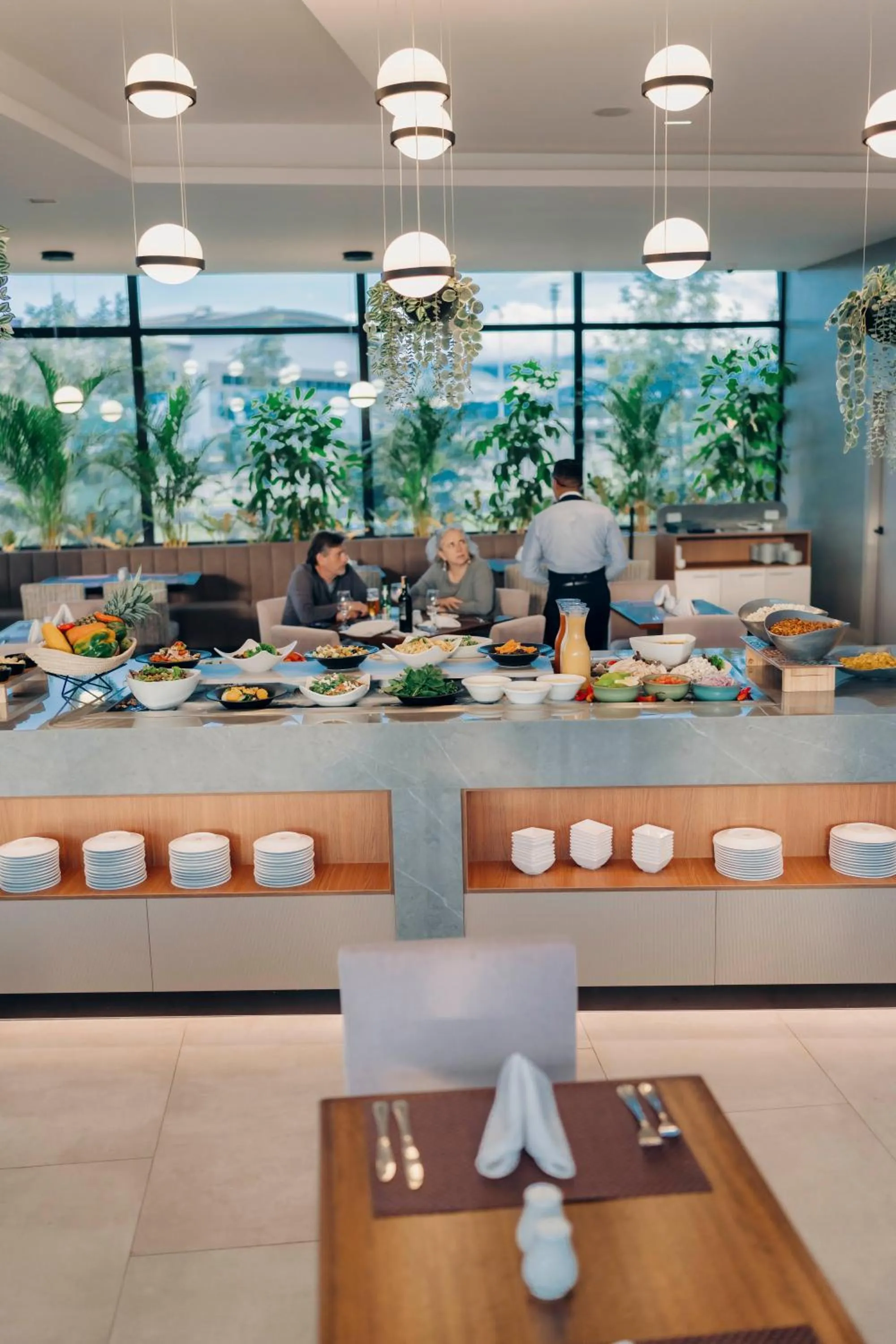 Buffet breakfast in Wyndham Quito Airport