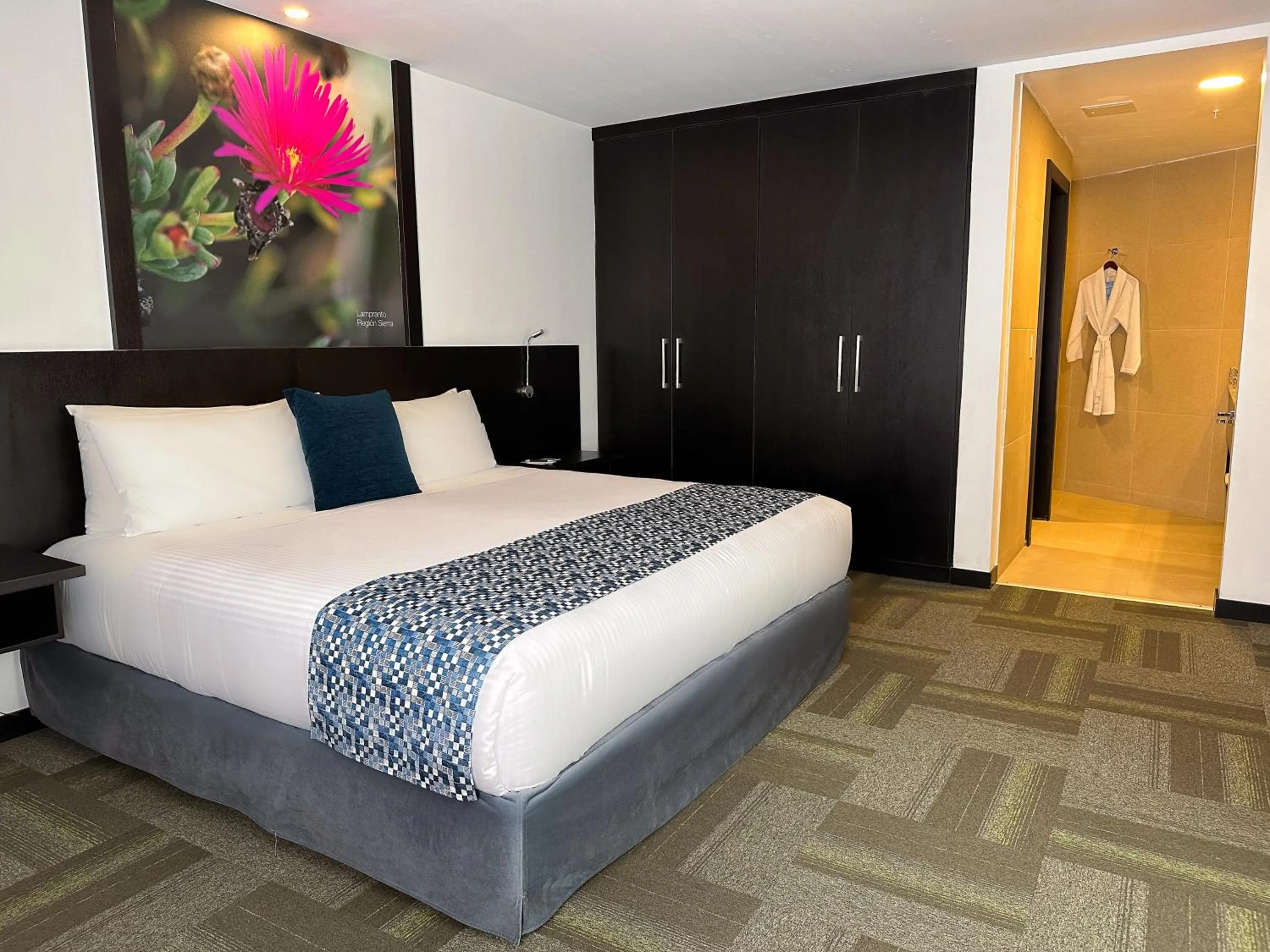 Bathroom, Bed in Wyndham Quito Airport