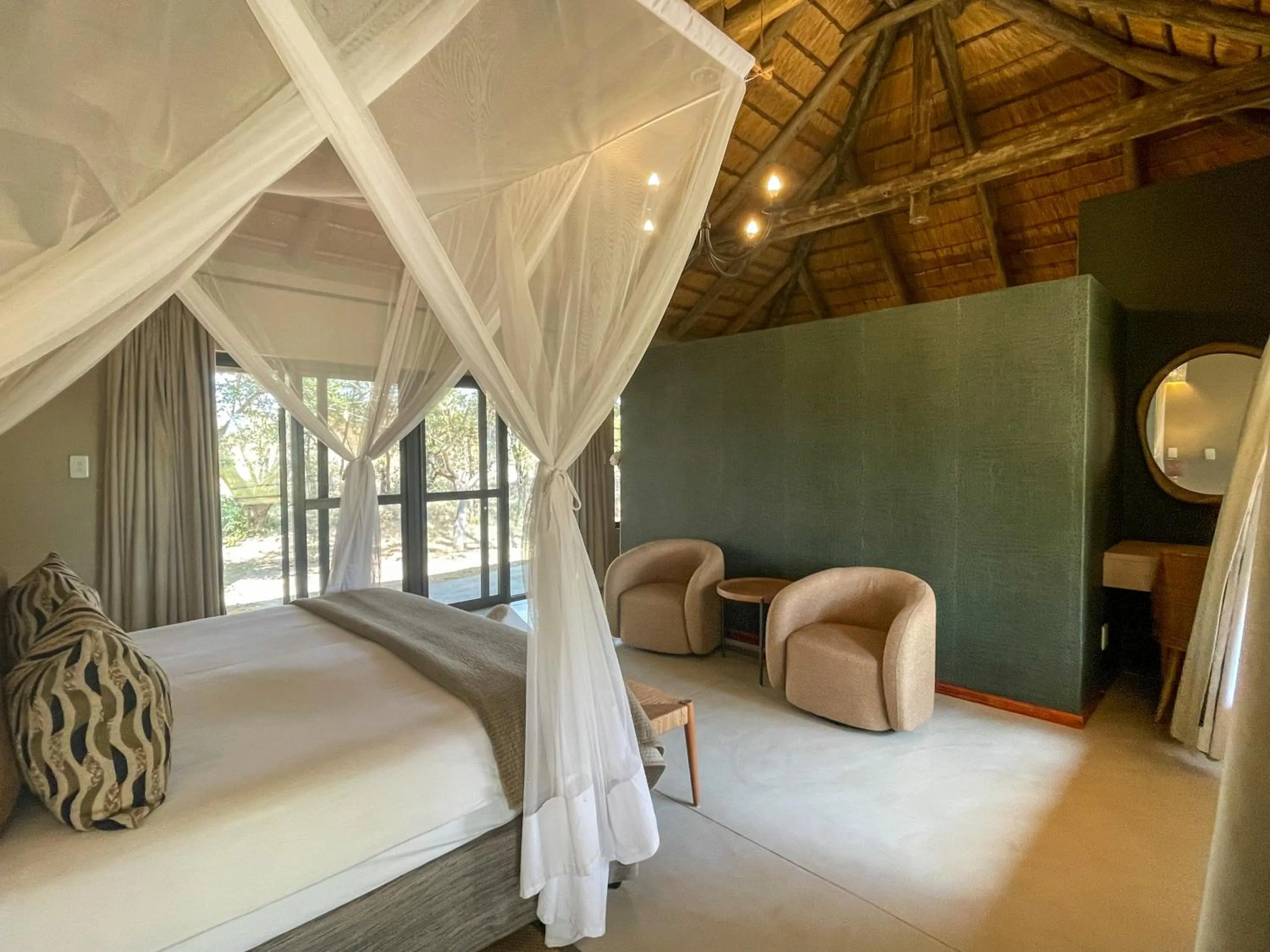 Bed in Xanatseni Private Camp