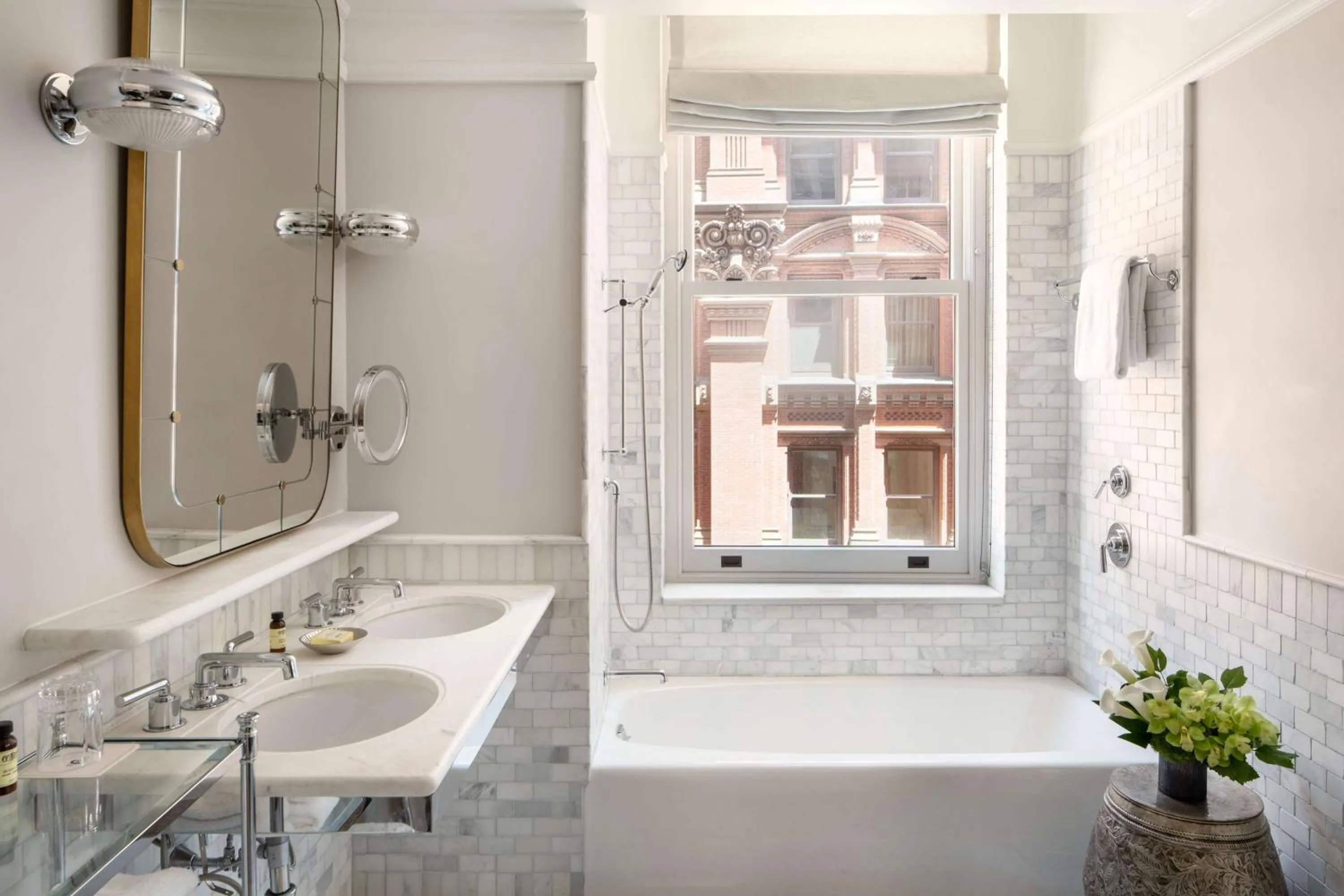 Bathroom in The Beekman, A Thompson Hotel, by Hyatt