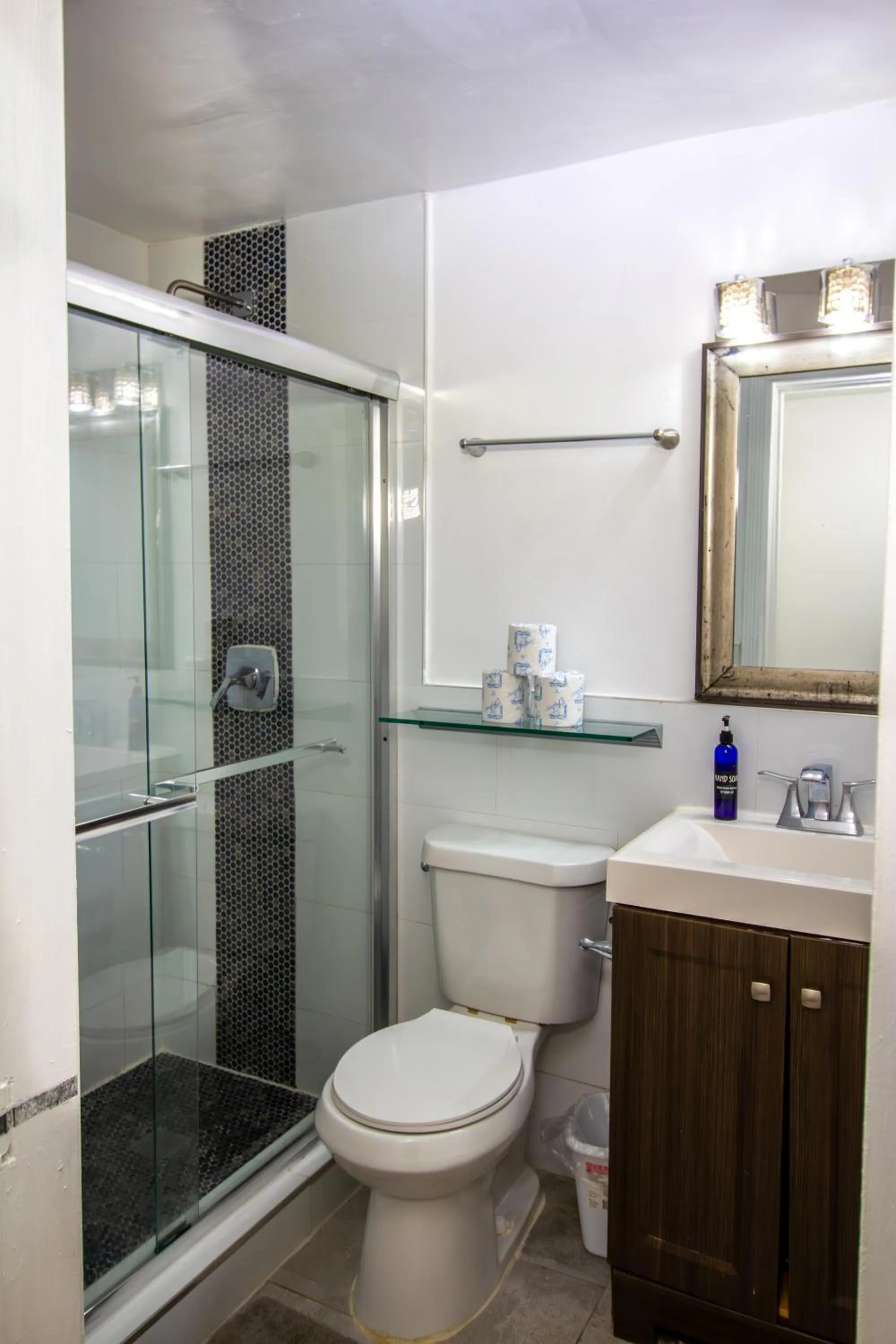 Shower in Courtyard Apartments Part of the Oasis Casita Collection