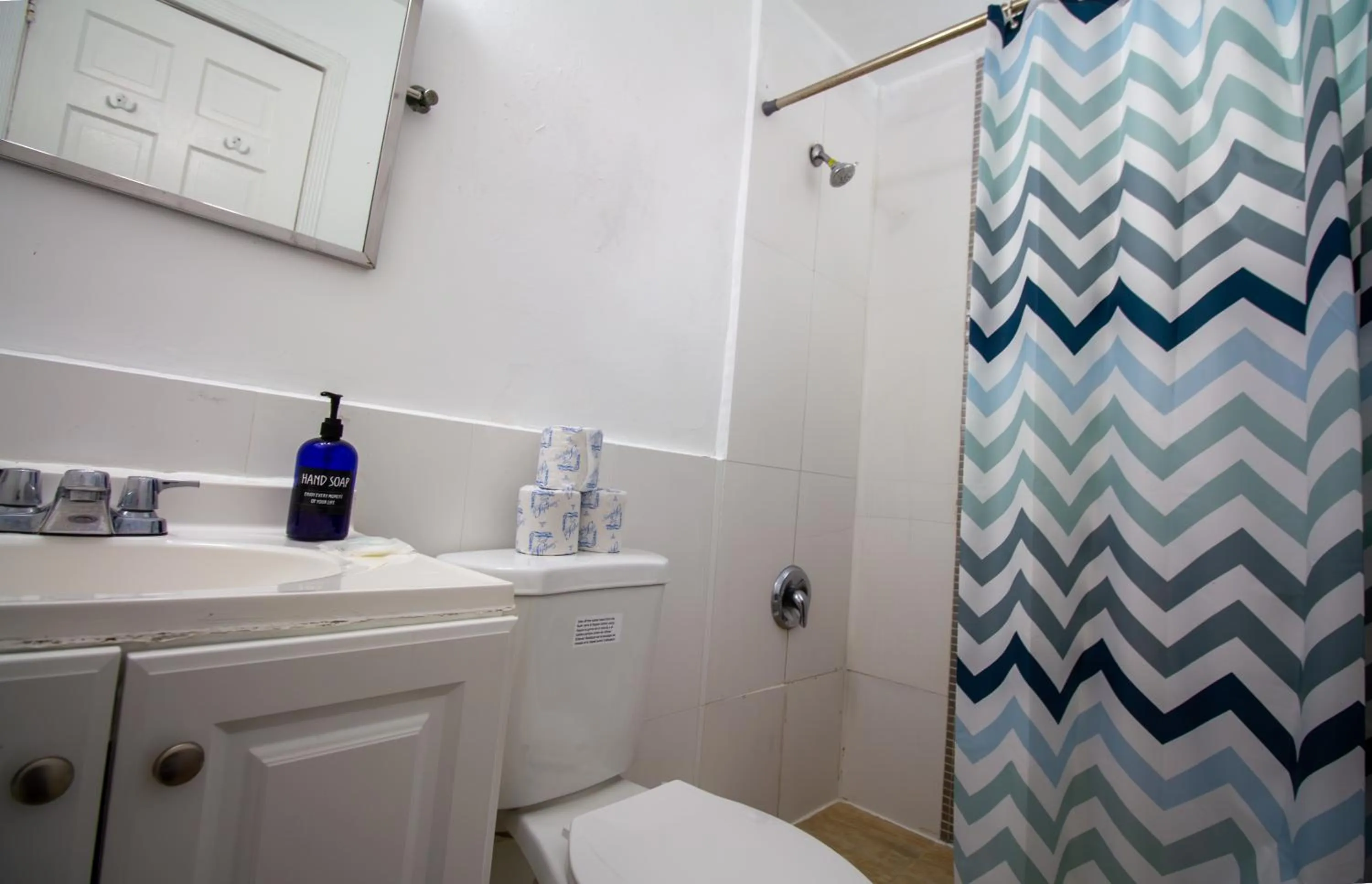 Shower in Courtyard Apartments Part of the Oasis Casita Collection