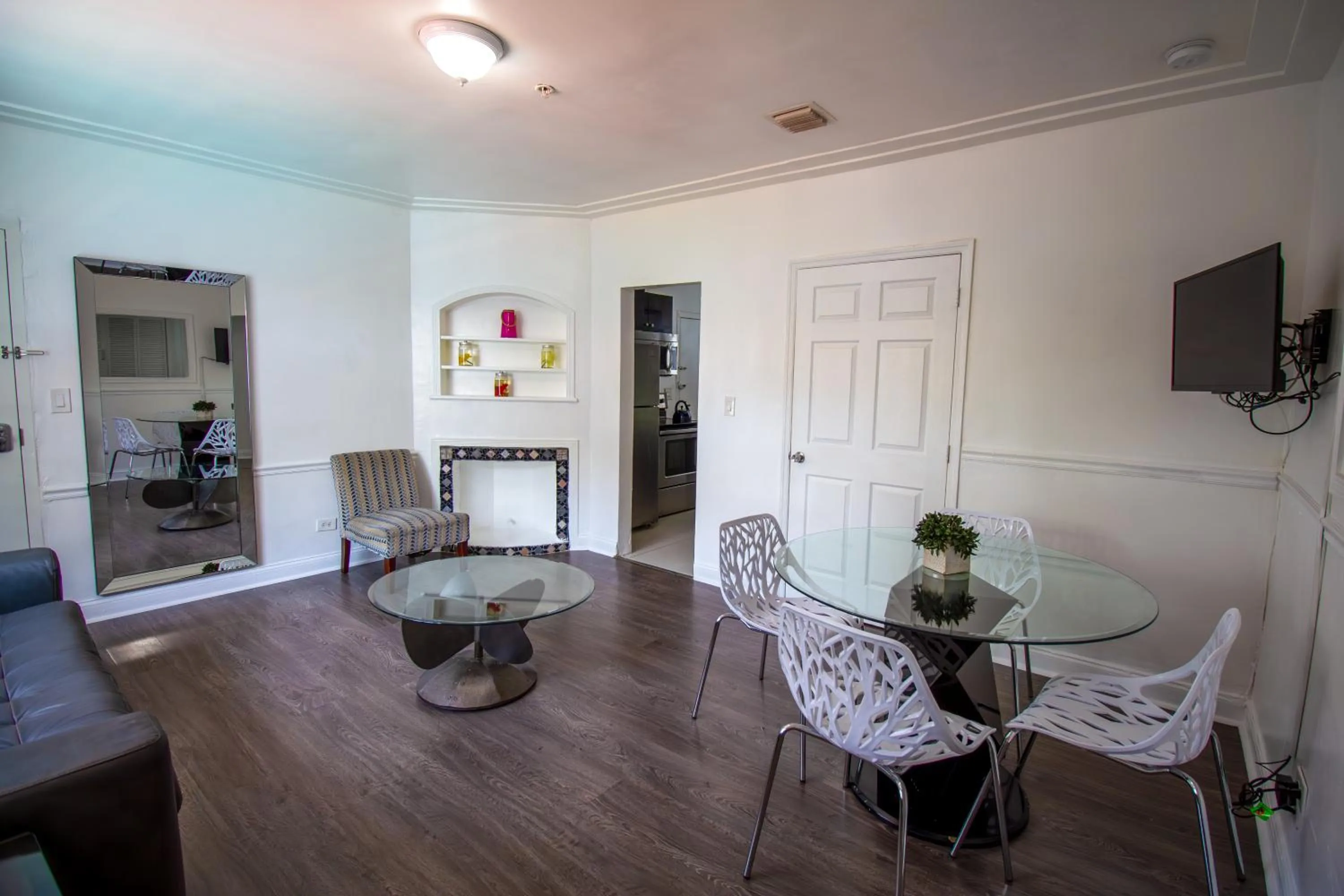 Living room in Courtyard Apartments Part of the Oasis Casita Collection