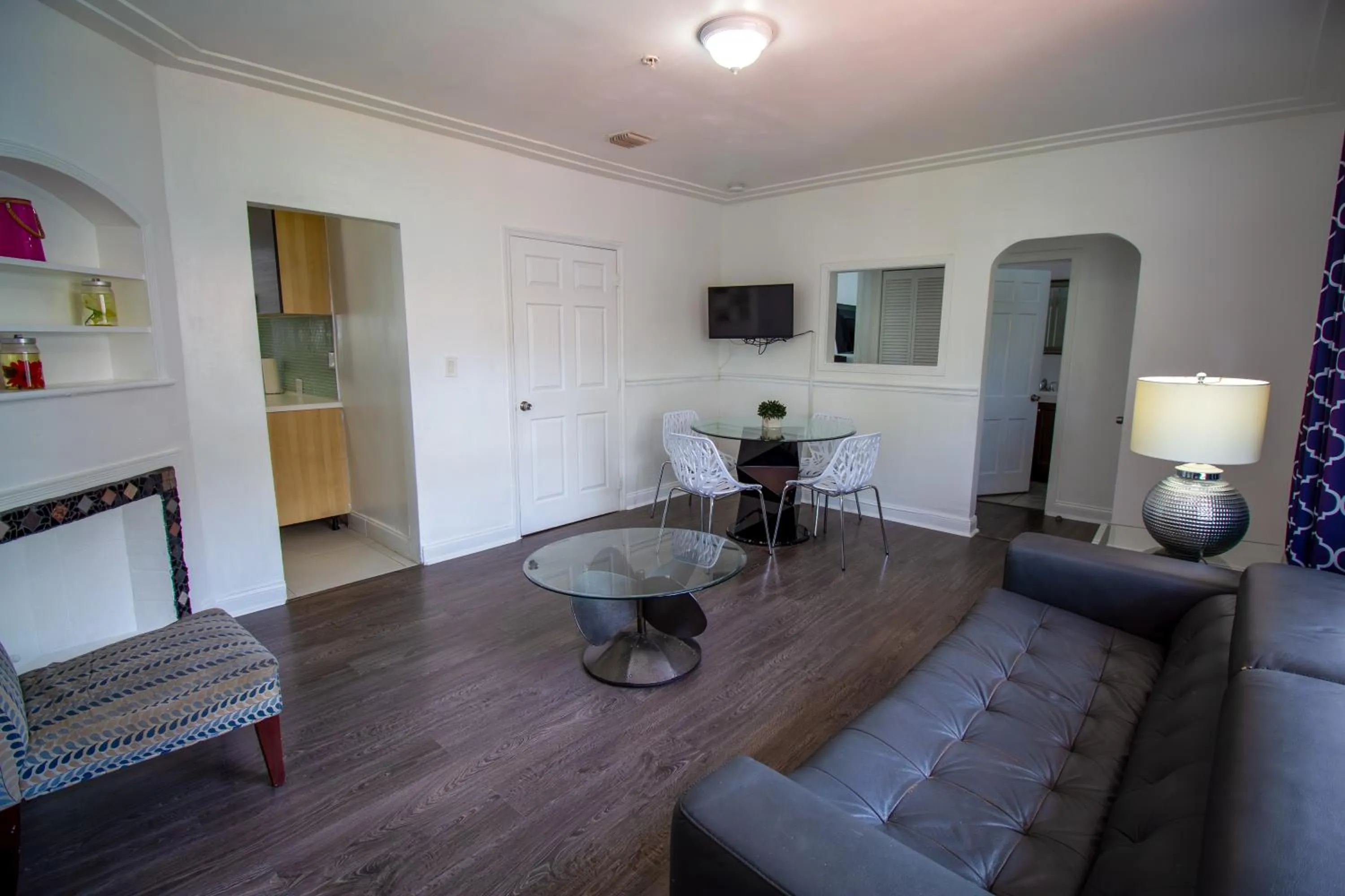 Living room in Courtyard Apartments Part of the Oasis Casita Collection