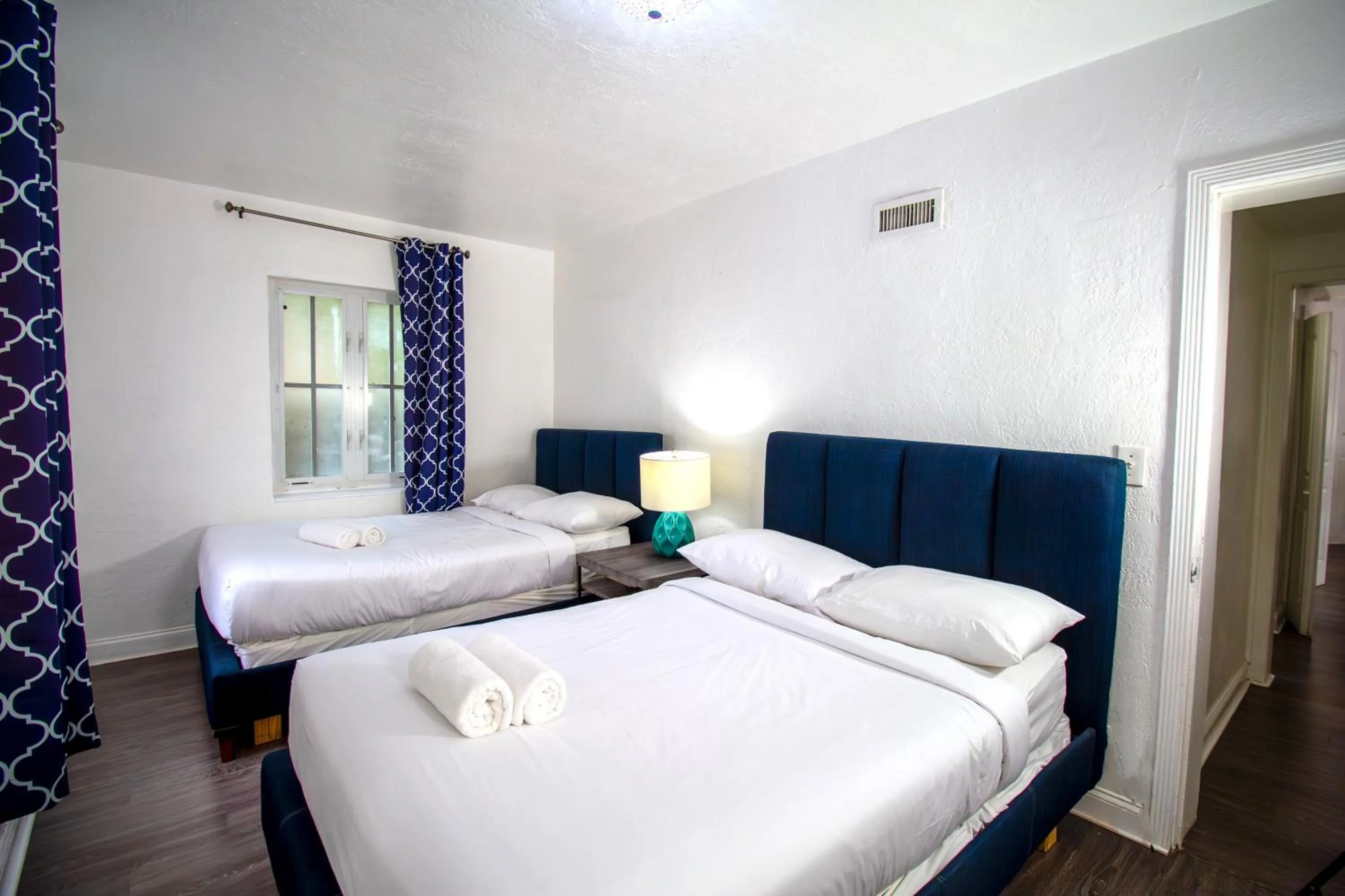 Bed in Courtyard Apartments Part of the Oasis Casita Collection