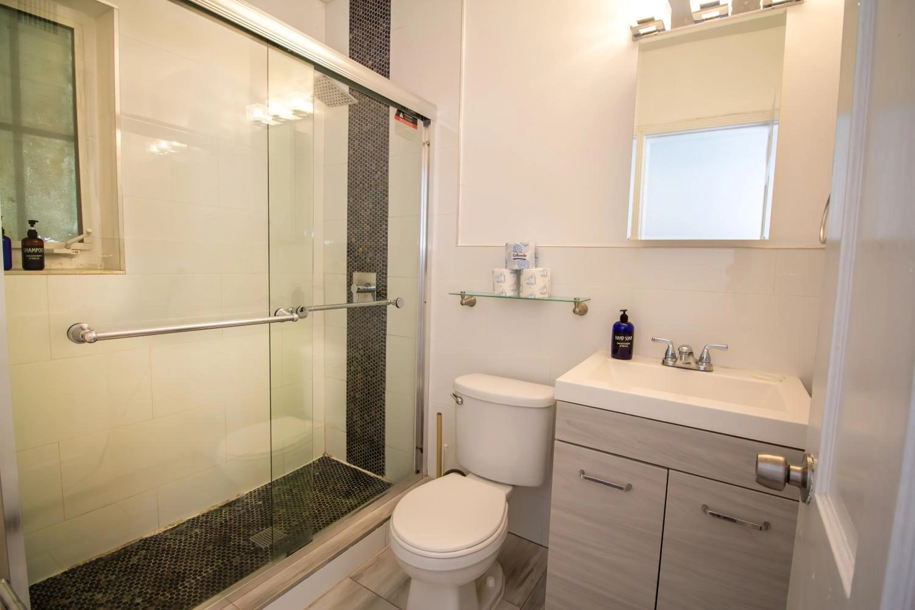 Shower in Courtyard Apartments Part of the Oasis Casita Collection