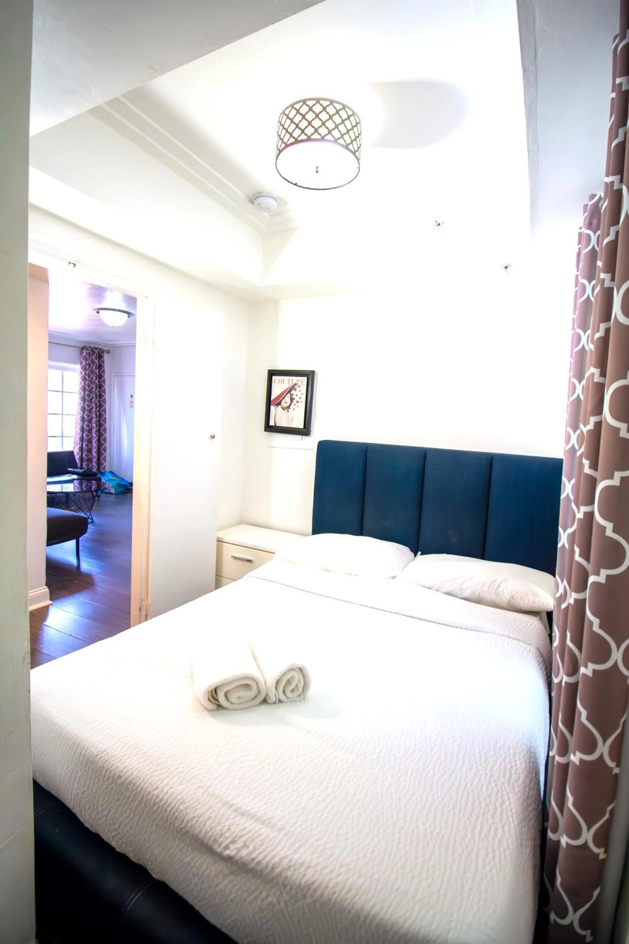 Bed in Courtyard Apartments Part of the Oasis Casita Collection