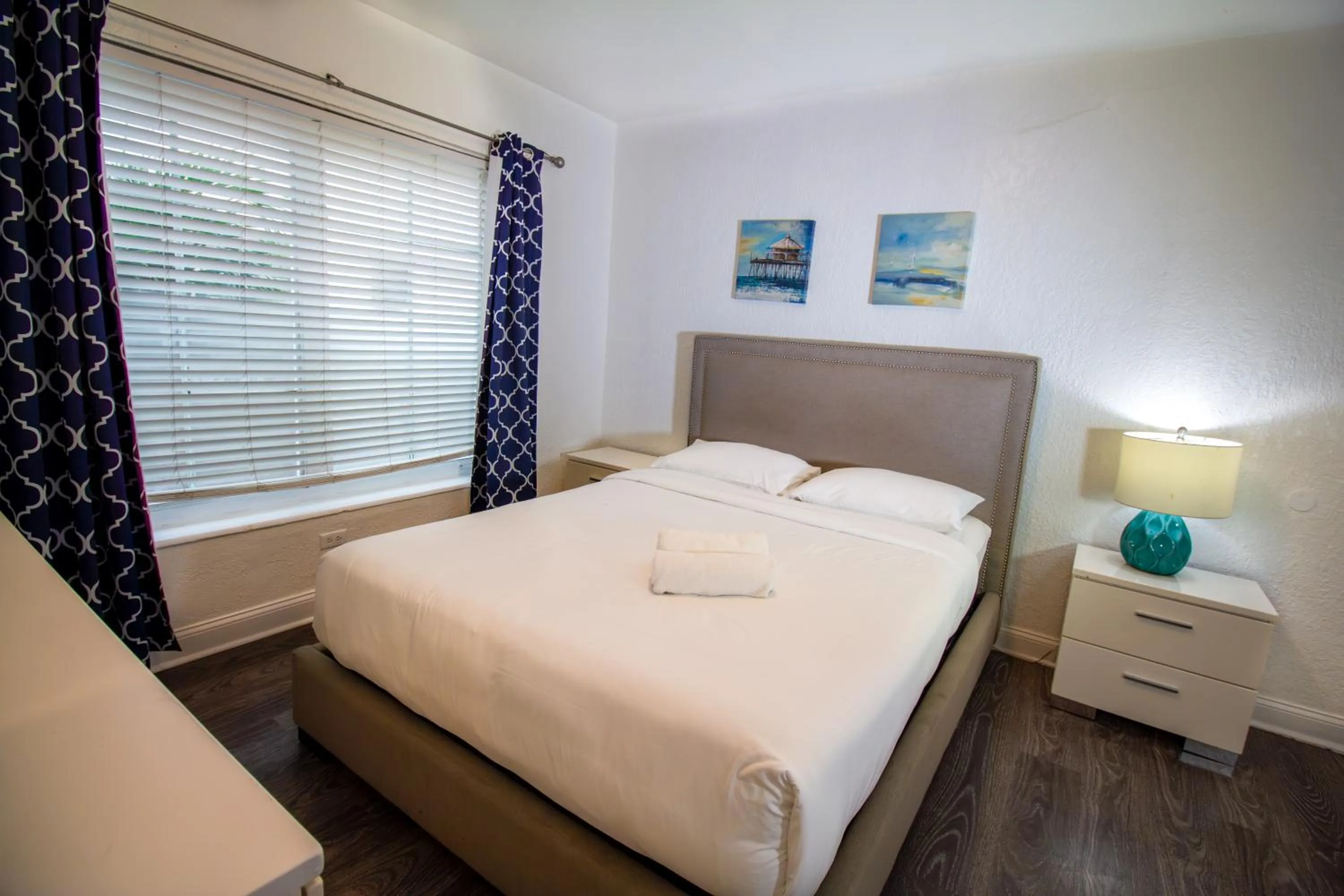 Bed in Courtyard Apartments Part of the Oasis Casita Collection