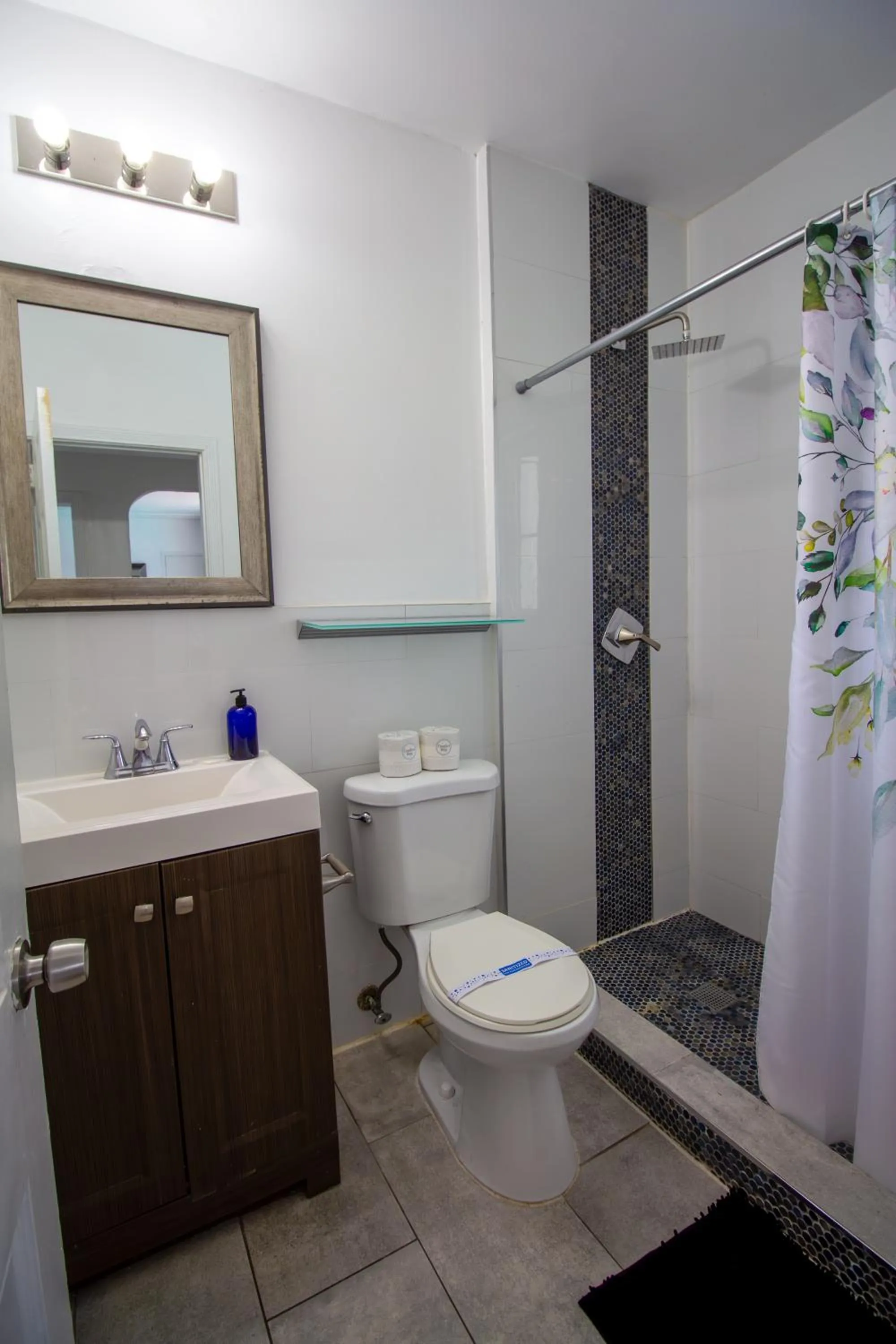 Shower in Courtyard Apartments Part of the Oasis Casita Collection