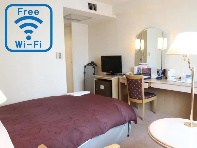 Bed in Koriyama View Hotel