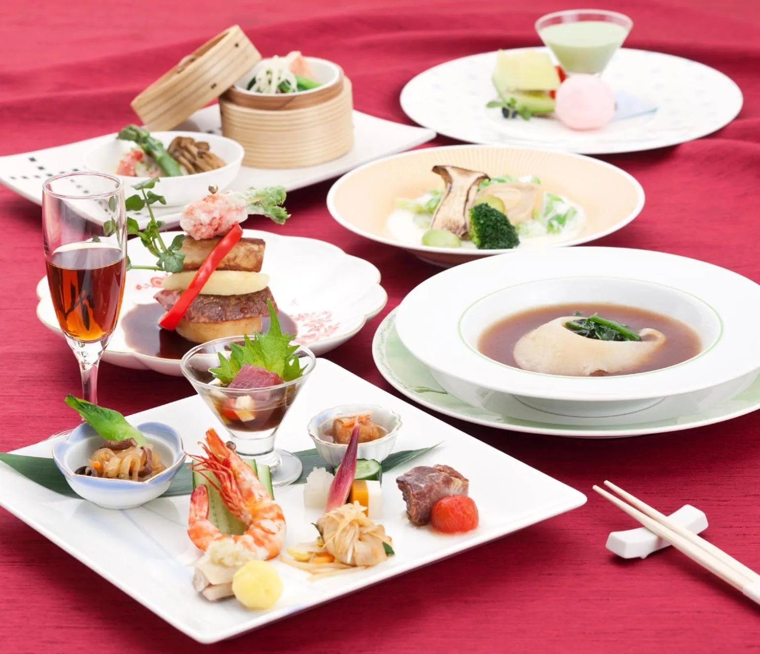 Food close-up in Koriyama View Hotel