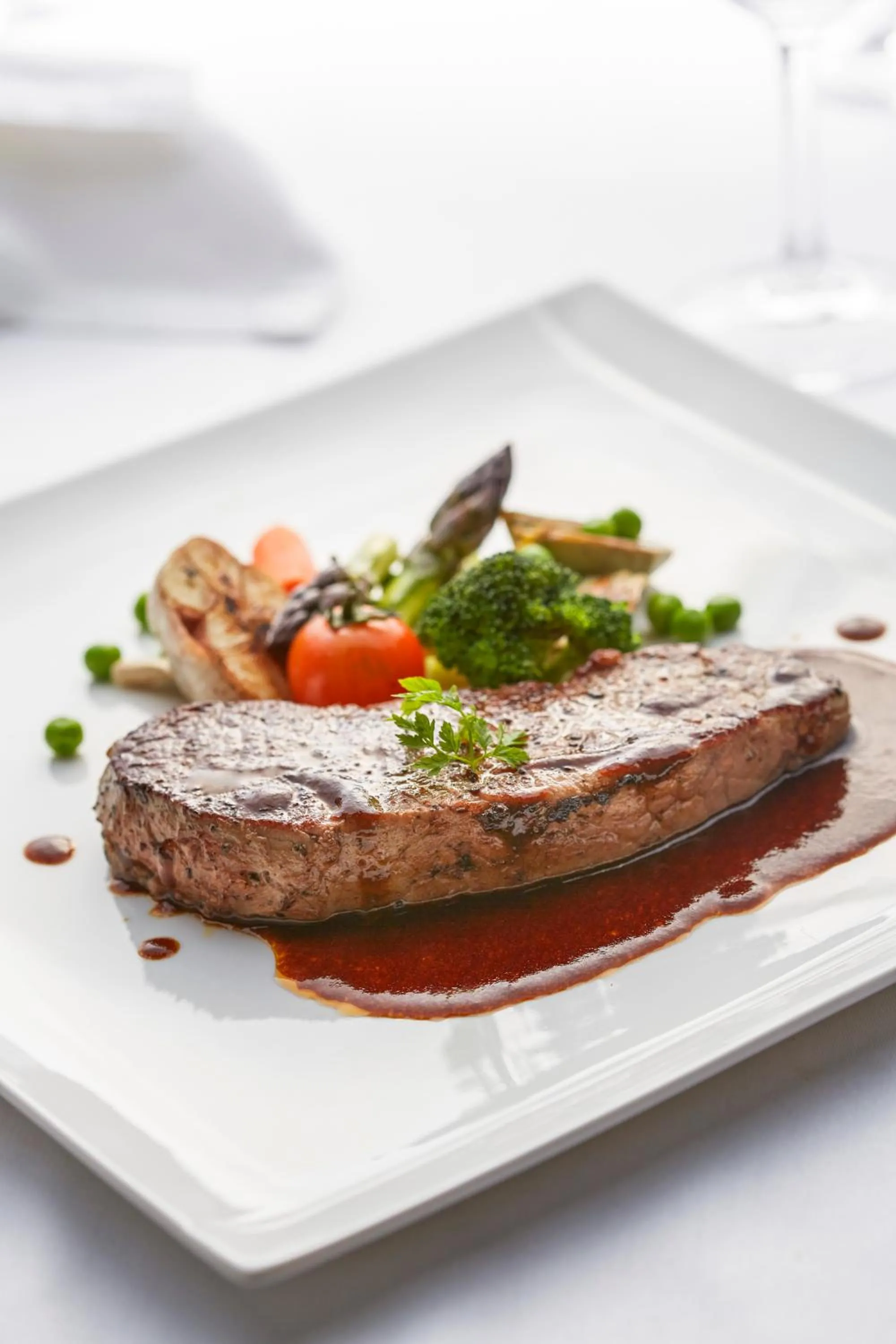 Food close-up in THE FACE Suites Hotel