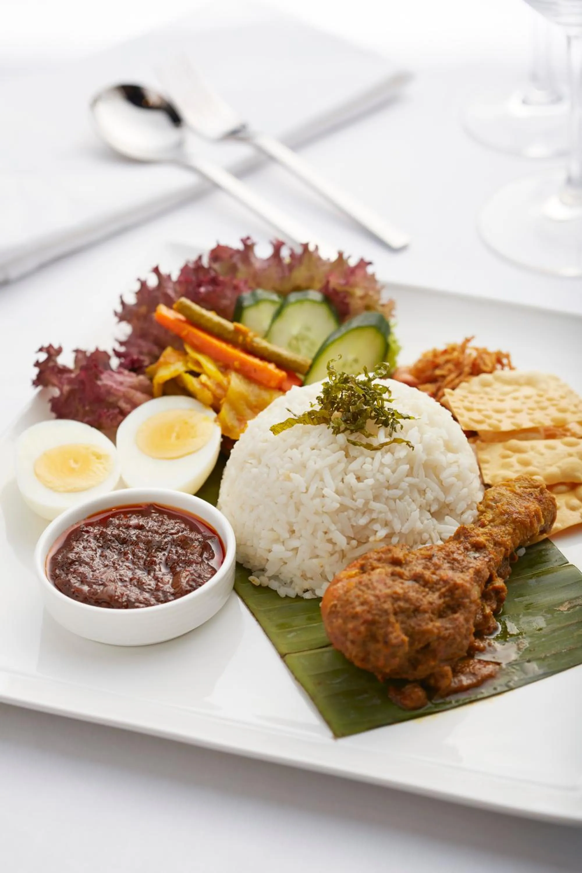 Food close-up in THE FACE Suites Hotel